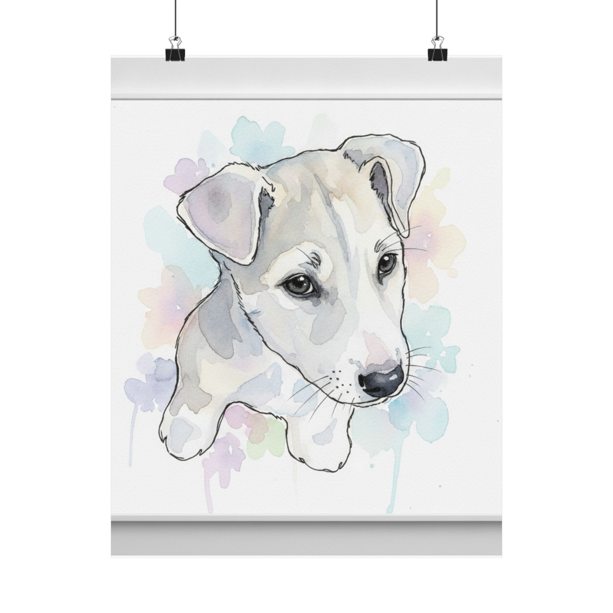 Watercolor — Dog — Matte Poster