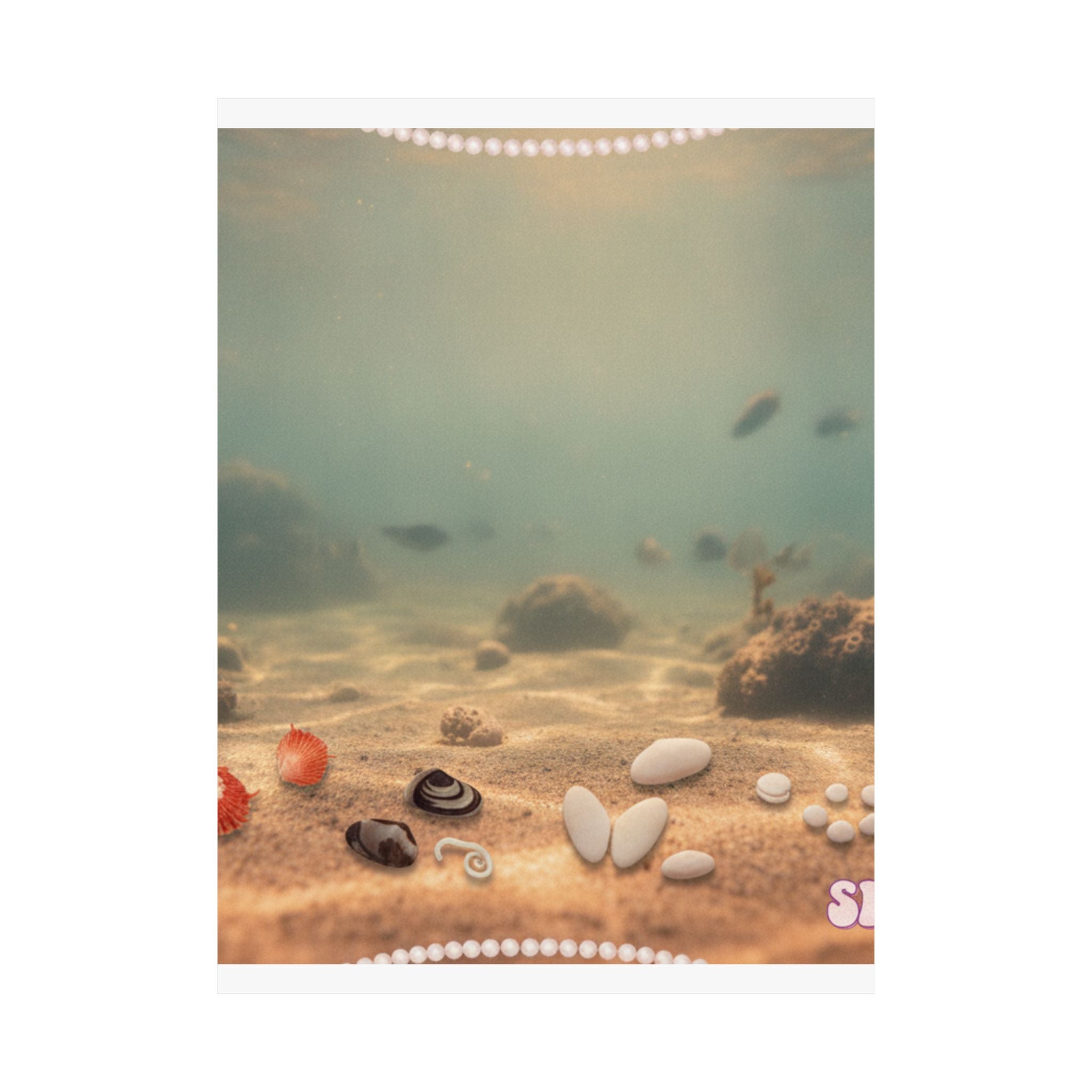 Scenic Nature — Shells Under Water — Matte Poster