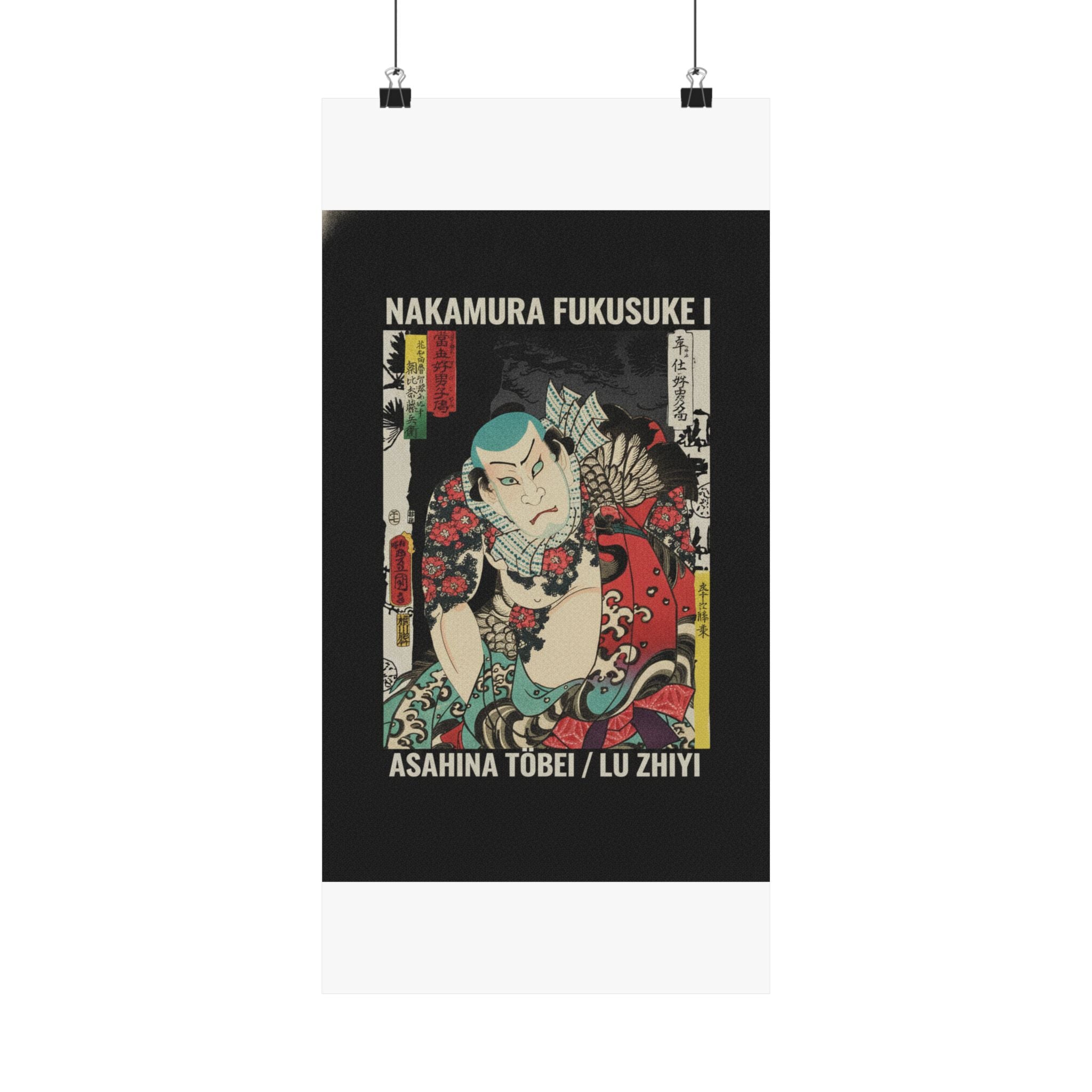Streetwear Collage — The Actor Nakamura Fukusuke I As Asahina Tōbei, Likened To Lu Zhishen The Tattoo — Matte Poster