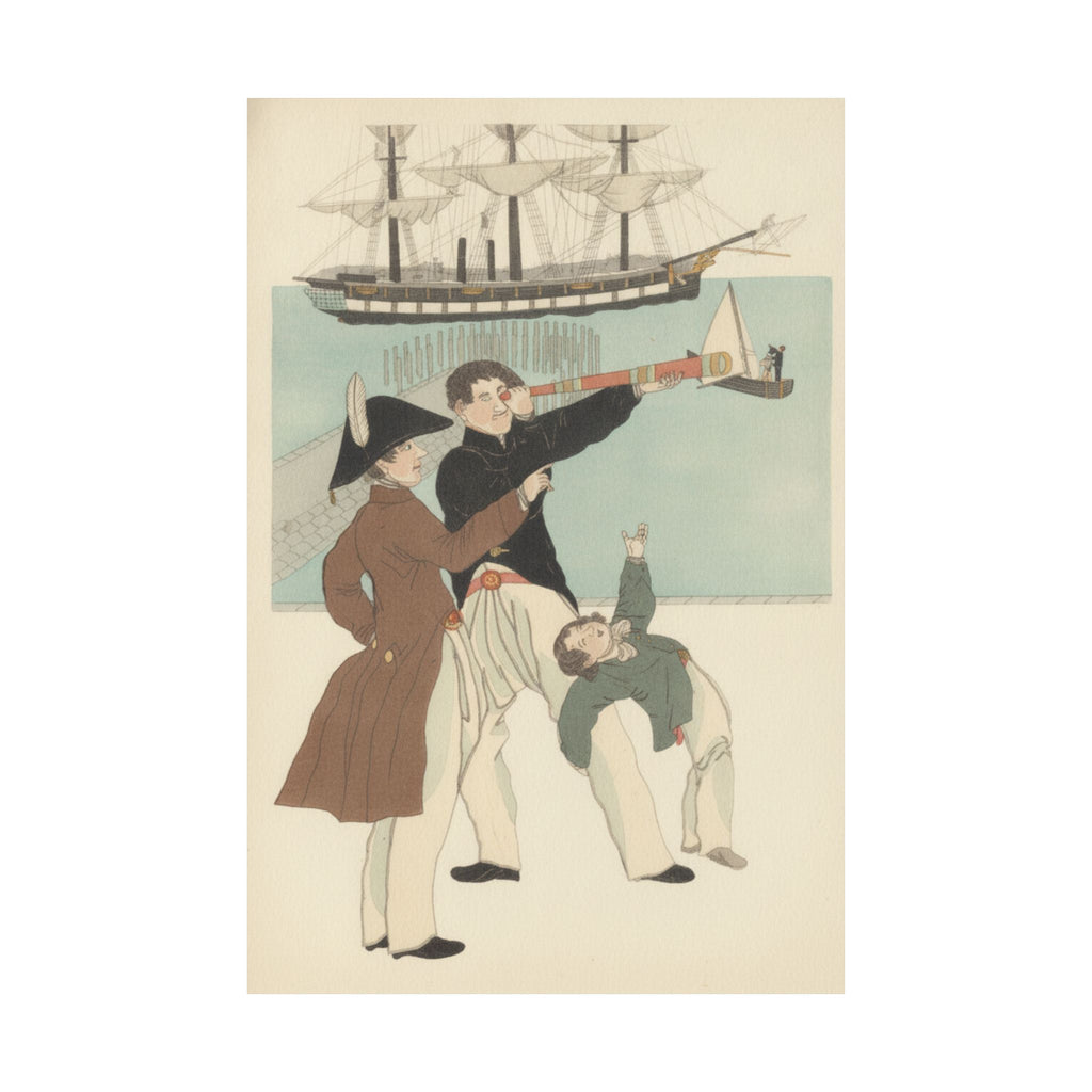 Botanical — Russians Enjoying A Holiday In Yokohama (Yokohama Kyūjitsu Roshiajin Yūkō) — Matte Poster