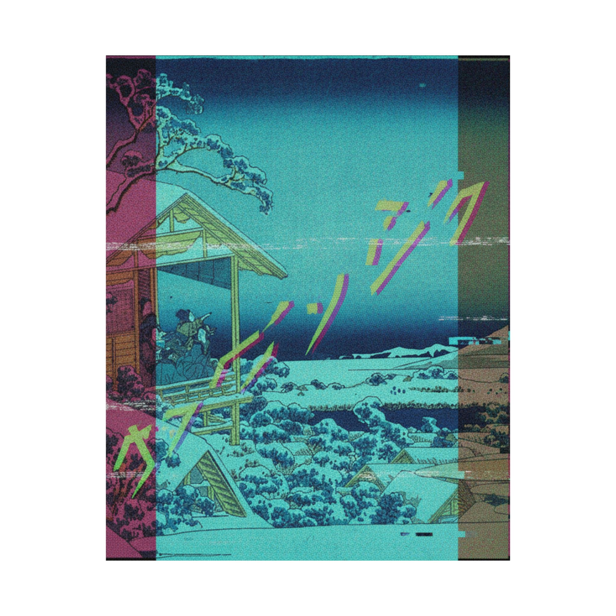 Glitch Culture — Morning After The Snow At Koishikawa In Edo (Koishikawa Yuki No Ashita),  From T — Matte Poster
