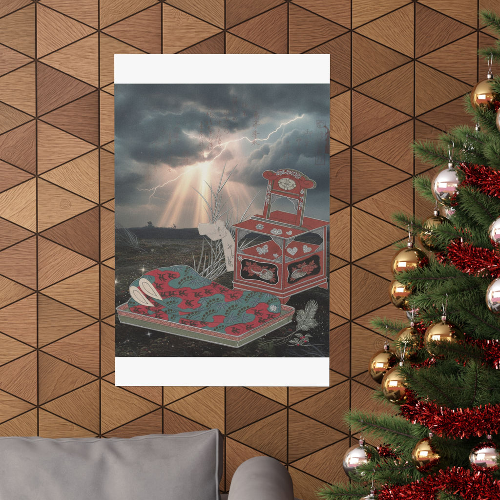 Dramatic Storm — Cabinet For The Toilet And Bed-Clothes — Matte Poster