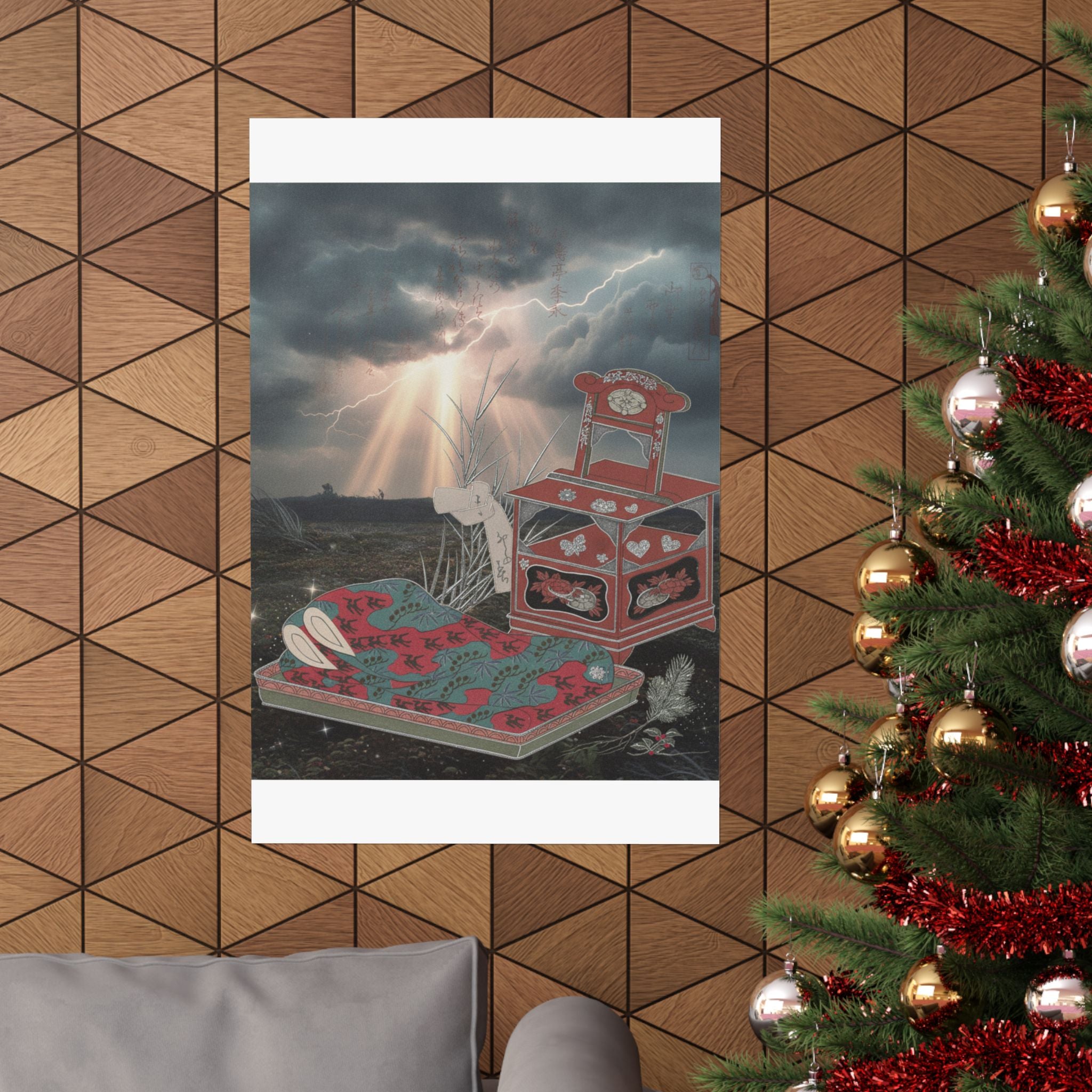 Dramatic Storm — Cabinet For The Toilet And Bed-Clothes — Matte Poster