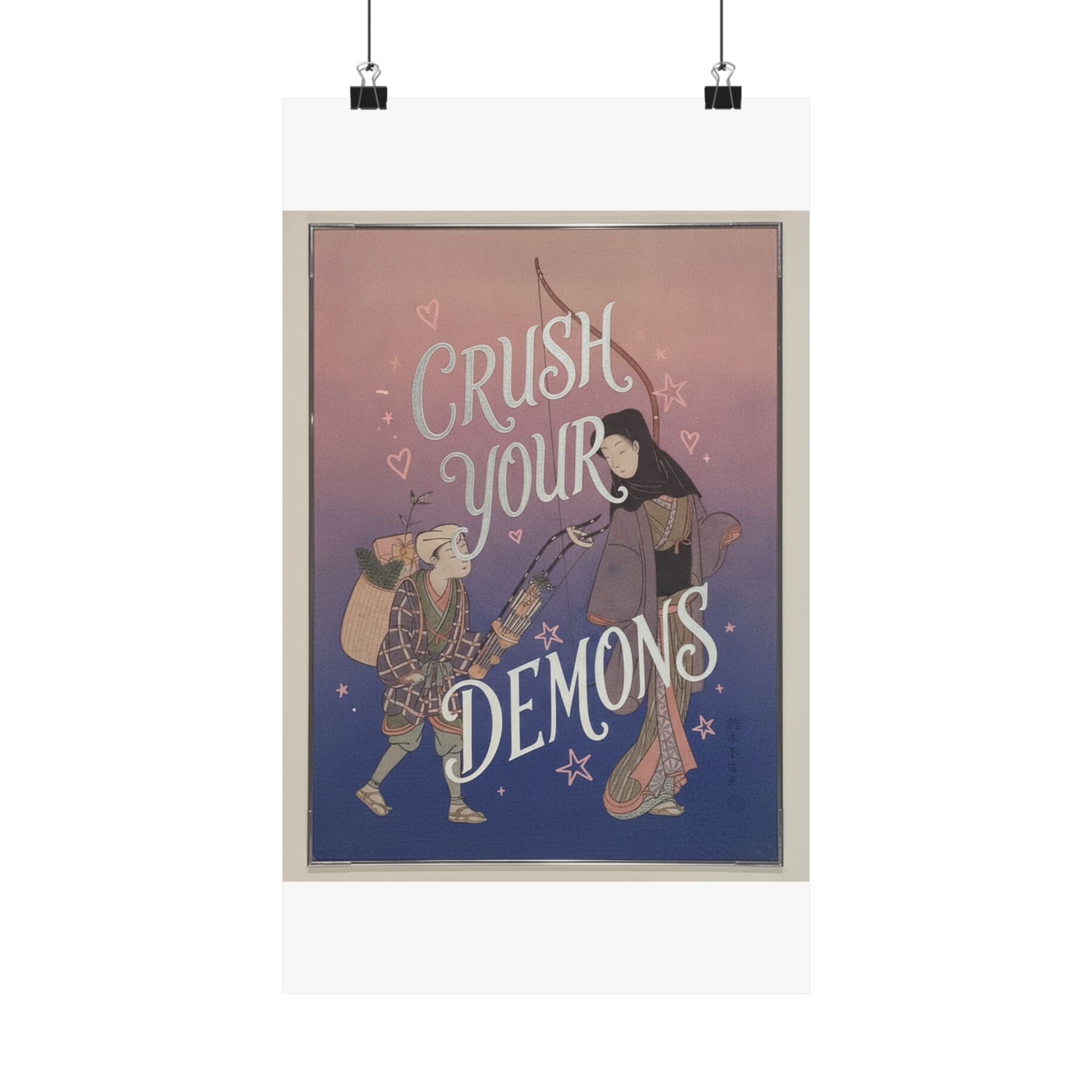 Affirmation — Demon-Crushing Bow — Matte Poster