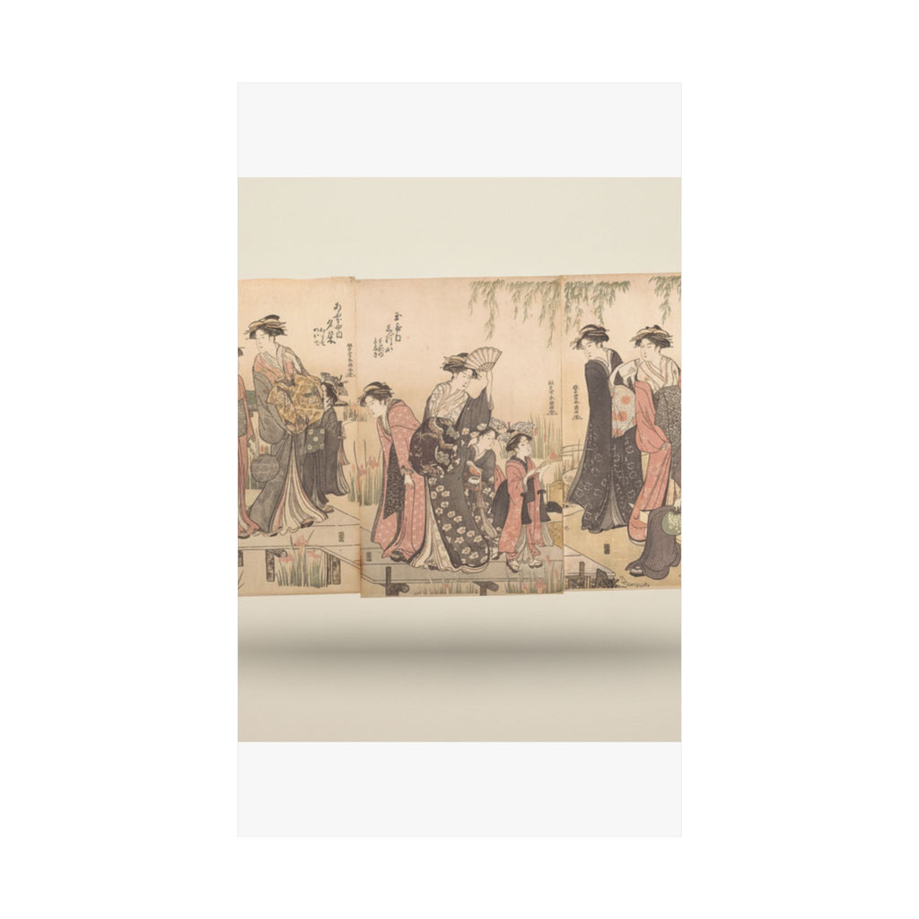 Product Marketing — Courtesans In An Iris Garden — Matte Poster