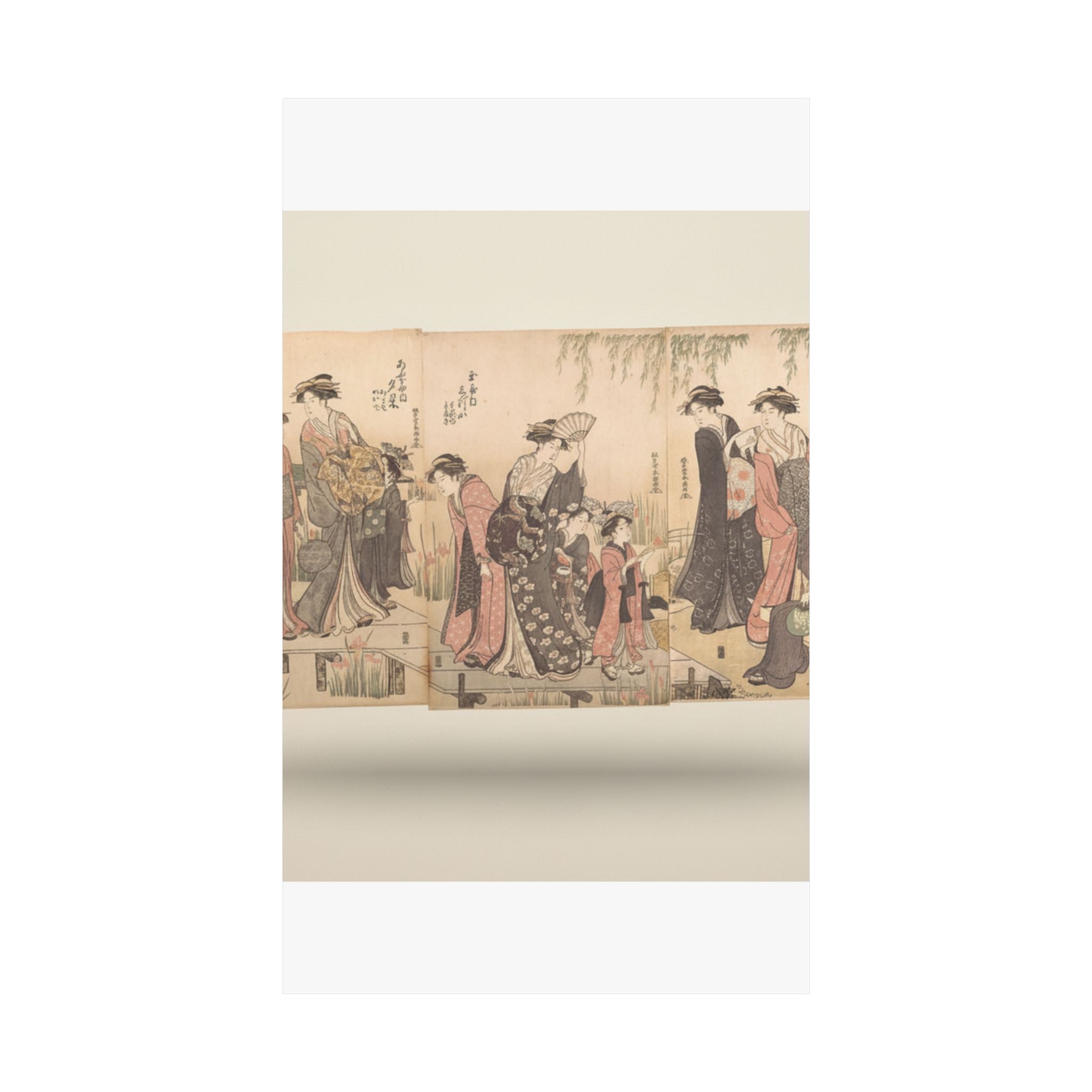 Product Marketing — Courtesans In An Iris Garden — Matte Poster