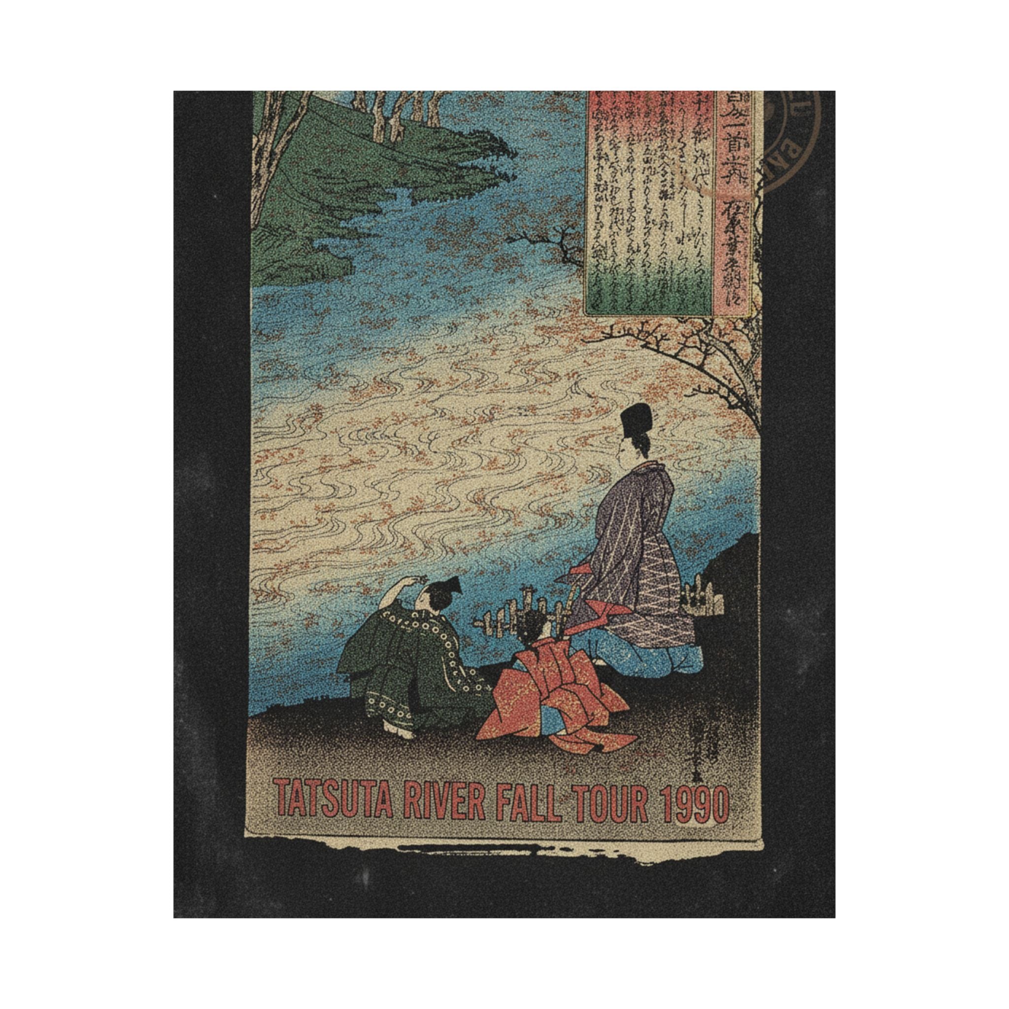 Vintage Bootleg — Poet With Two Pages On The Banks Of The Tatsuta — Matte Poster