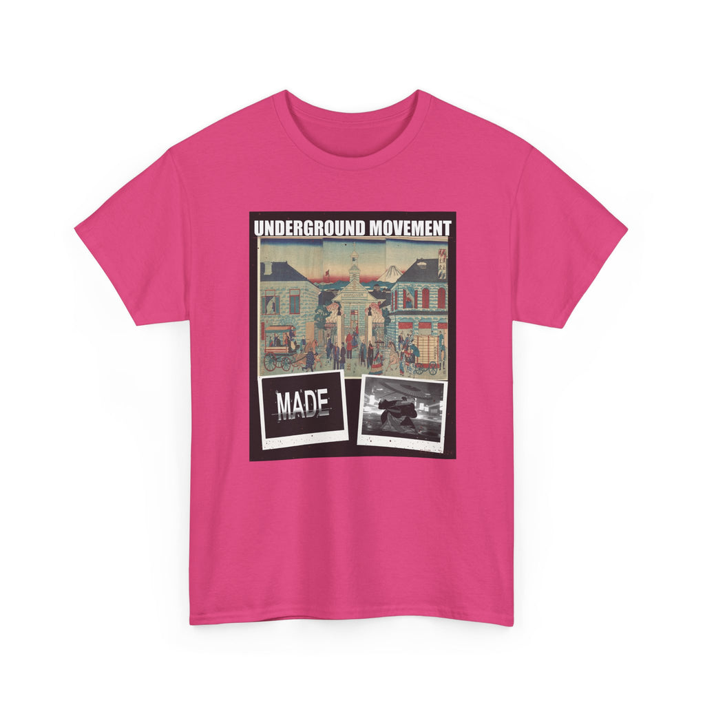 UNDERGROUND MOVEMENT | Illustration Of Foreign Residences And The Catholic Church In Yokohama (Yokohama Collage Tee — Graphic Tee