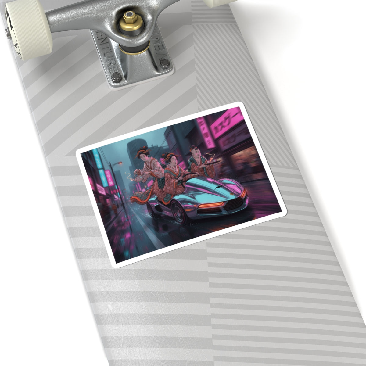 Fast Furious — Two Young Ladies Having Tea Attended By Elderly Servant — Kiss-Cut Sticker