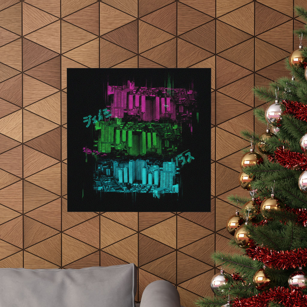 Glitch Culture — Cityscape — Matte Poster