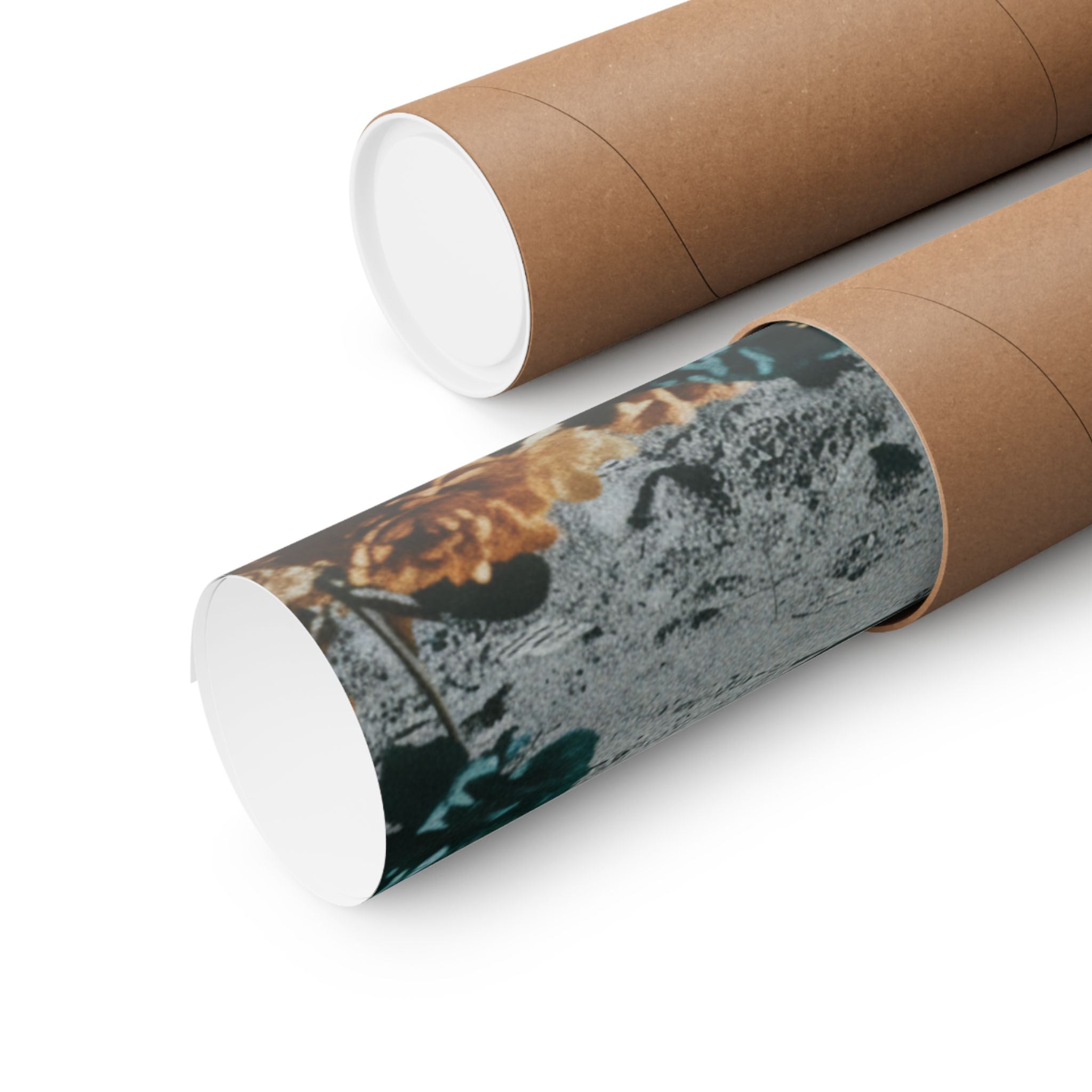 Astronaut Moon Landing in Bloom Surreal Space Poster