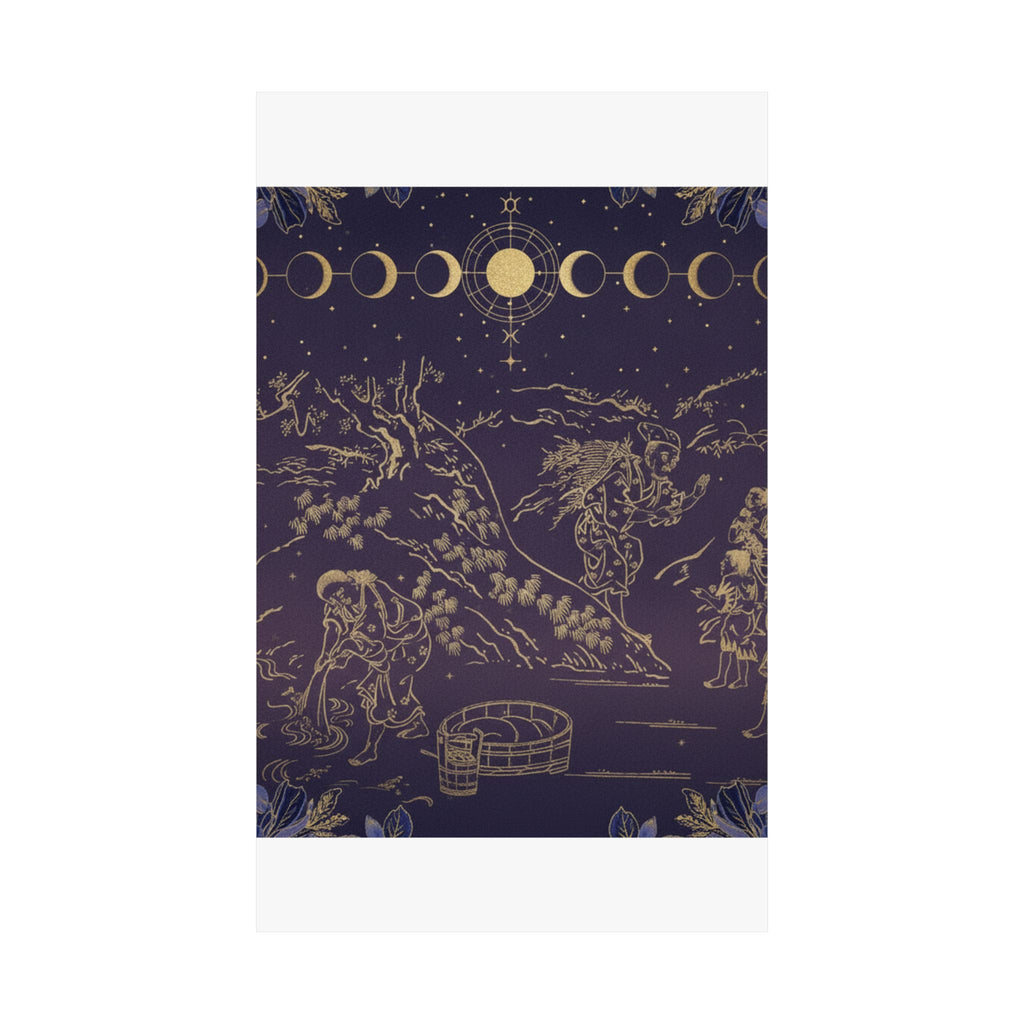 Celestial — Fagot–Gatherer Finds Boy With Sparrow — Matte Poster