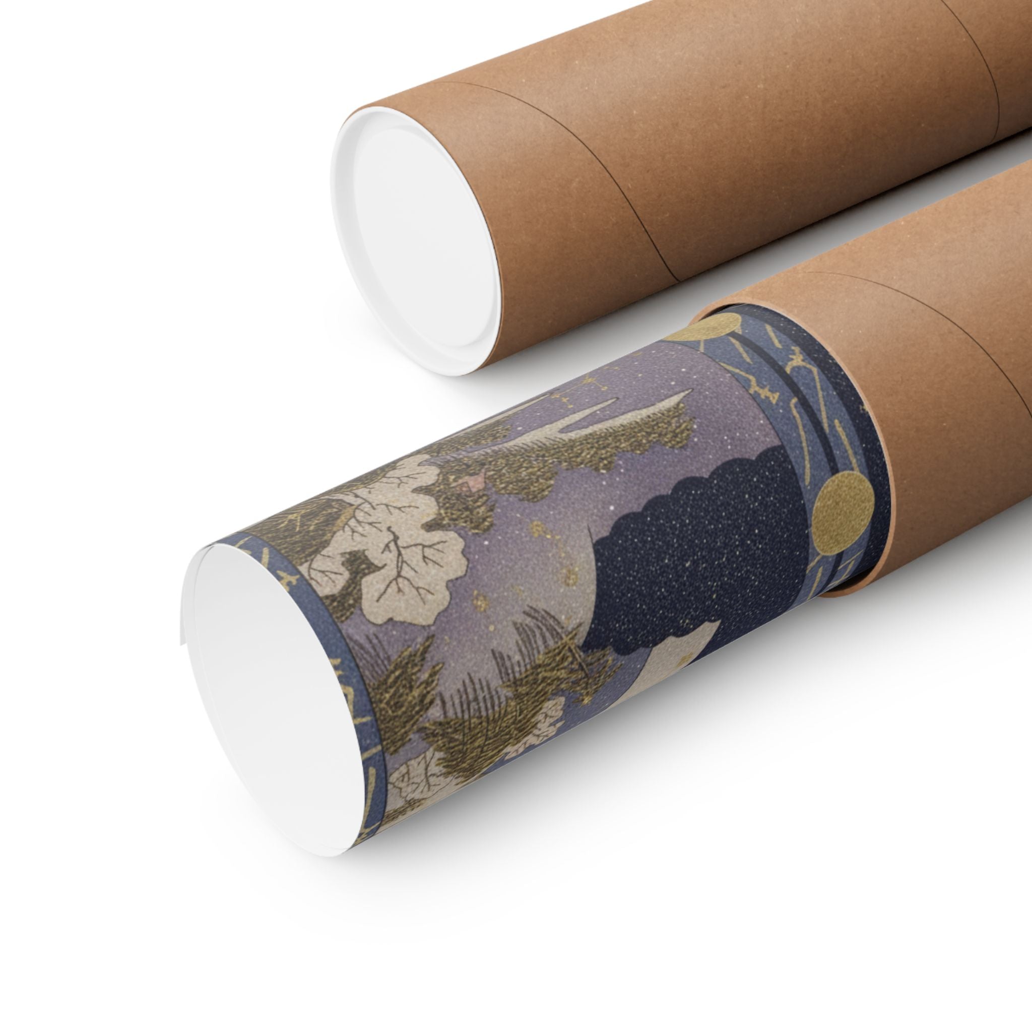 Celestial — Surimono In Shape Of Small Twofold Screen — Matte Poster