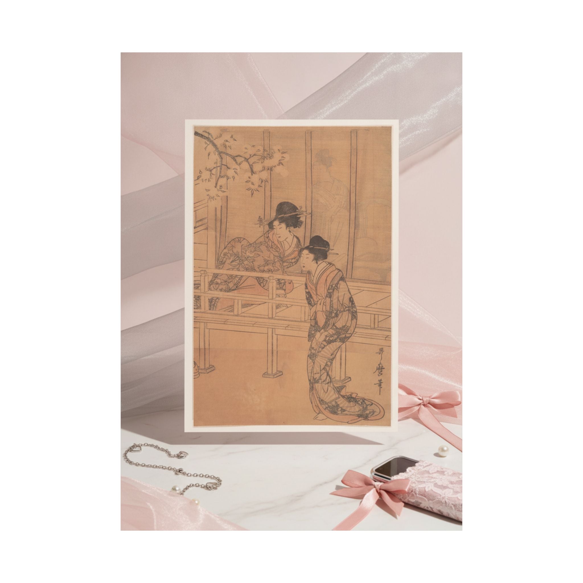 Product Marketing — The Lady Of Rokujo Being Visited By The Princess Aoi — Matte Poster