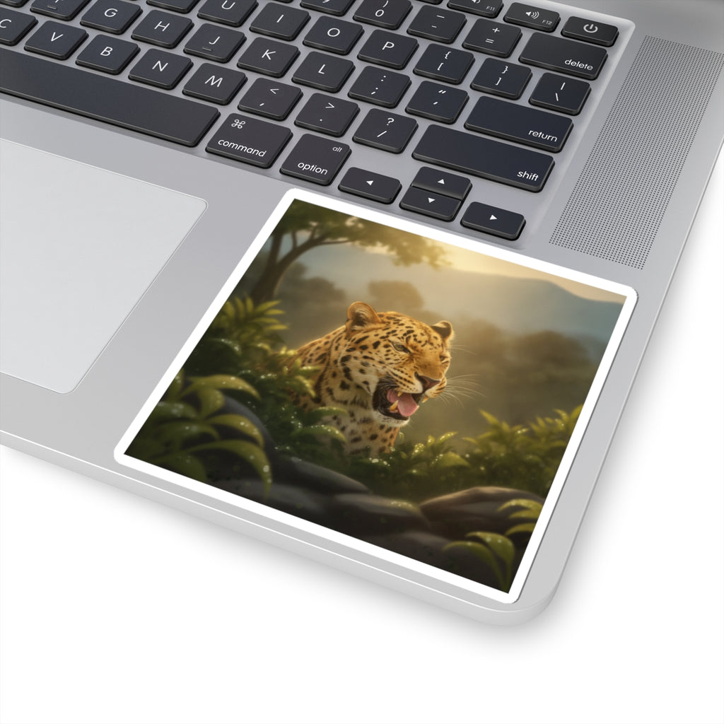 Scenic Nature — Leopard — Kiss-Cut Sticker