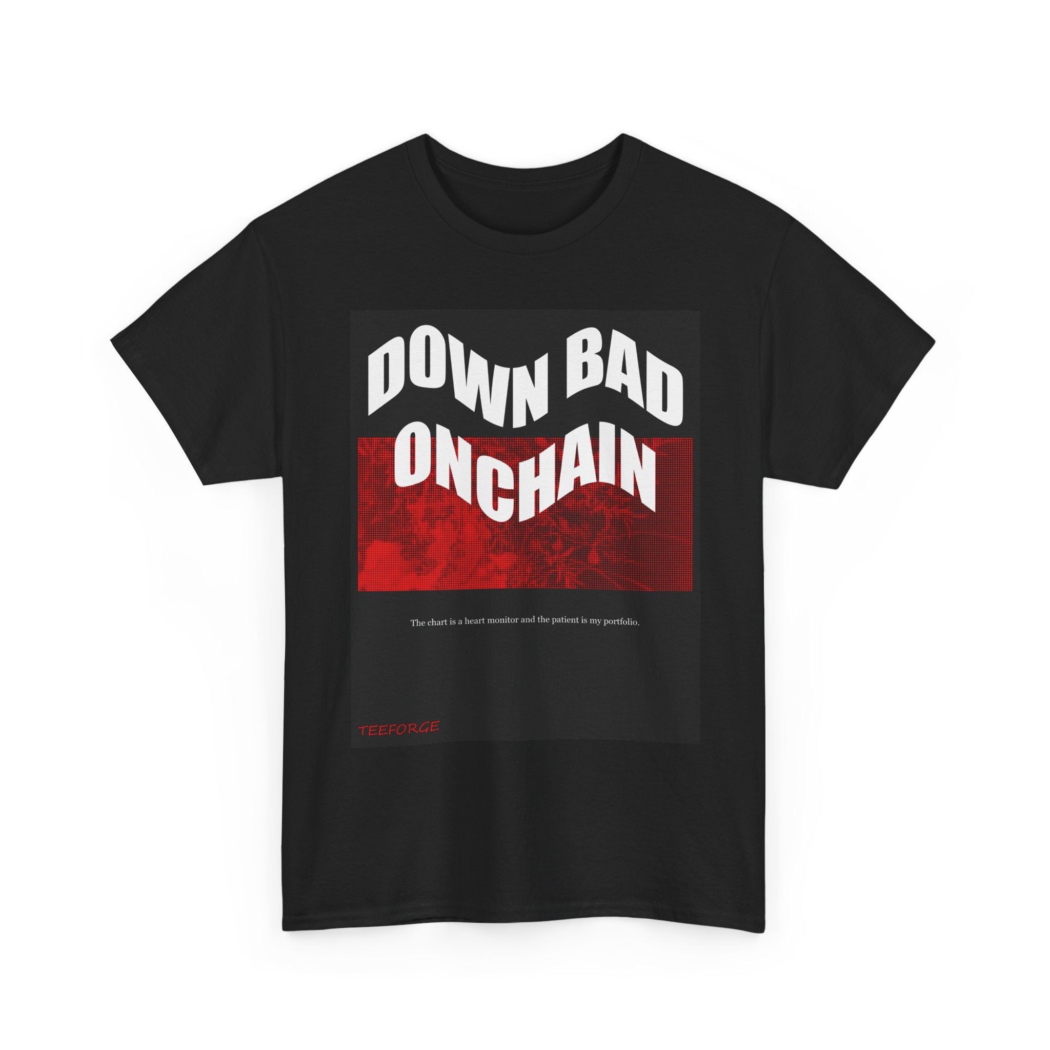 DOWN BAD ONCHAIN graphic tee — product view 3