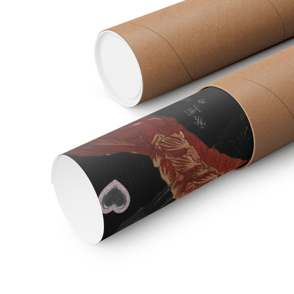 Dramatic Storm — Lobster On A Piece Of Charcoal — Matte Poster