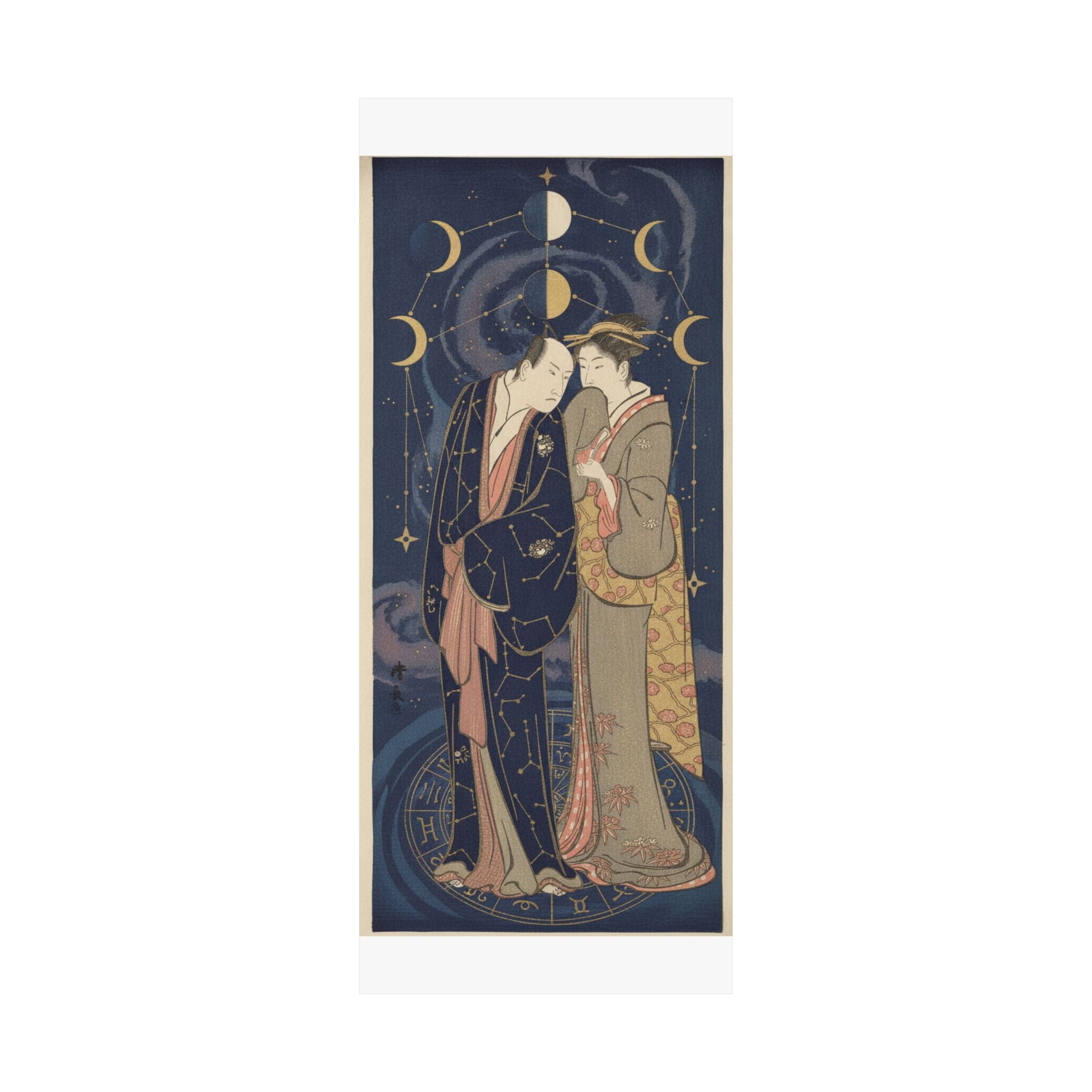 Celestial — Ichikawa Yaozo Iii With A Lady — Matte Poster