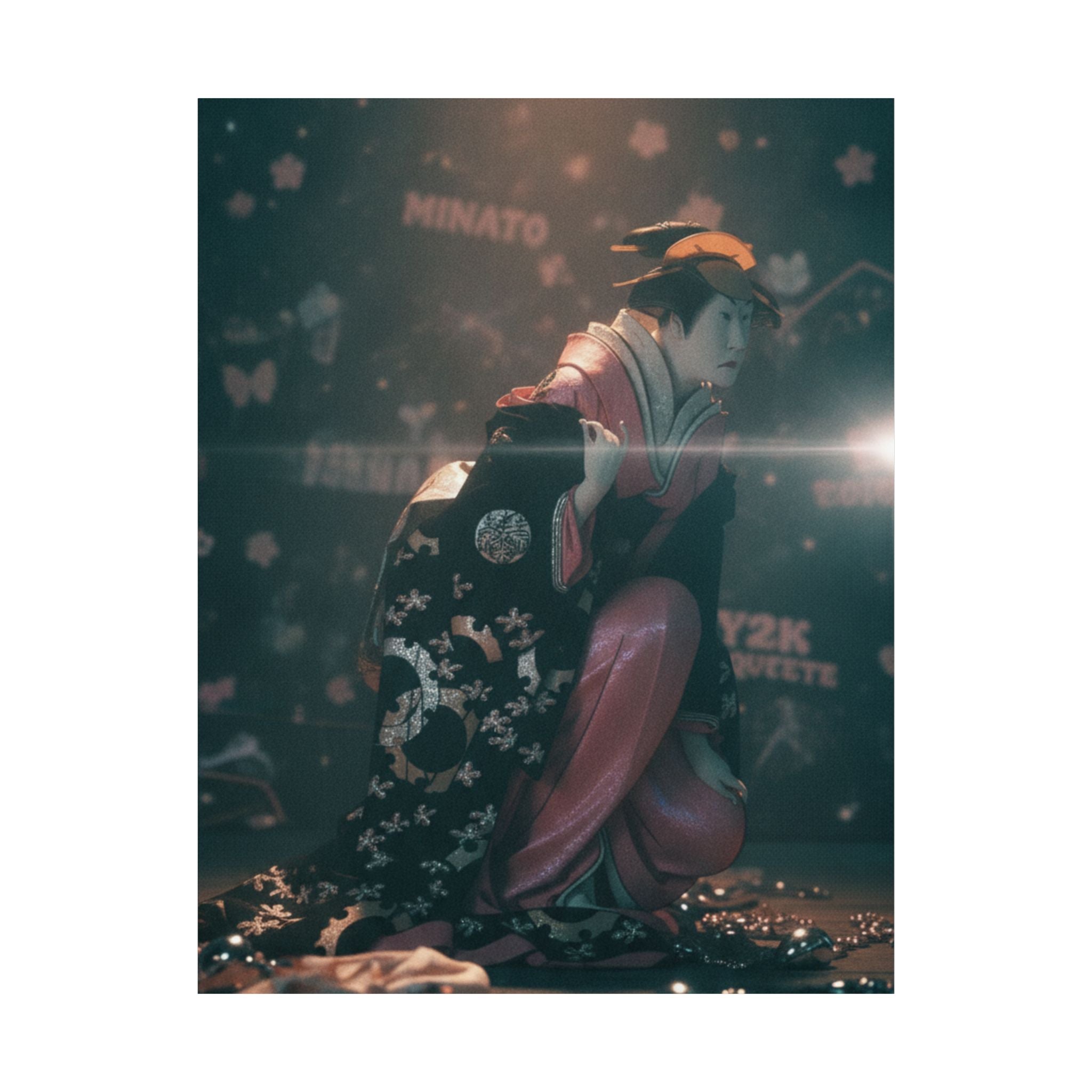 Cinematic — Actor Nakamura Kumetaro Ii As Minato, The Wife Of Yura Hyogonosuke — Matte Poster