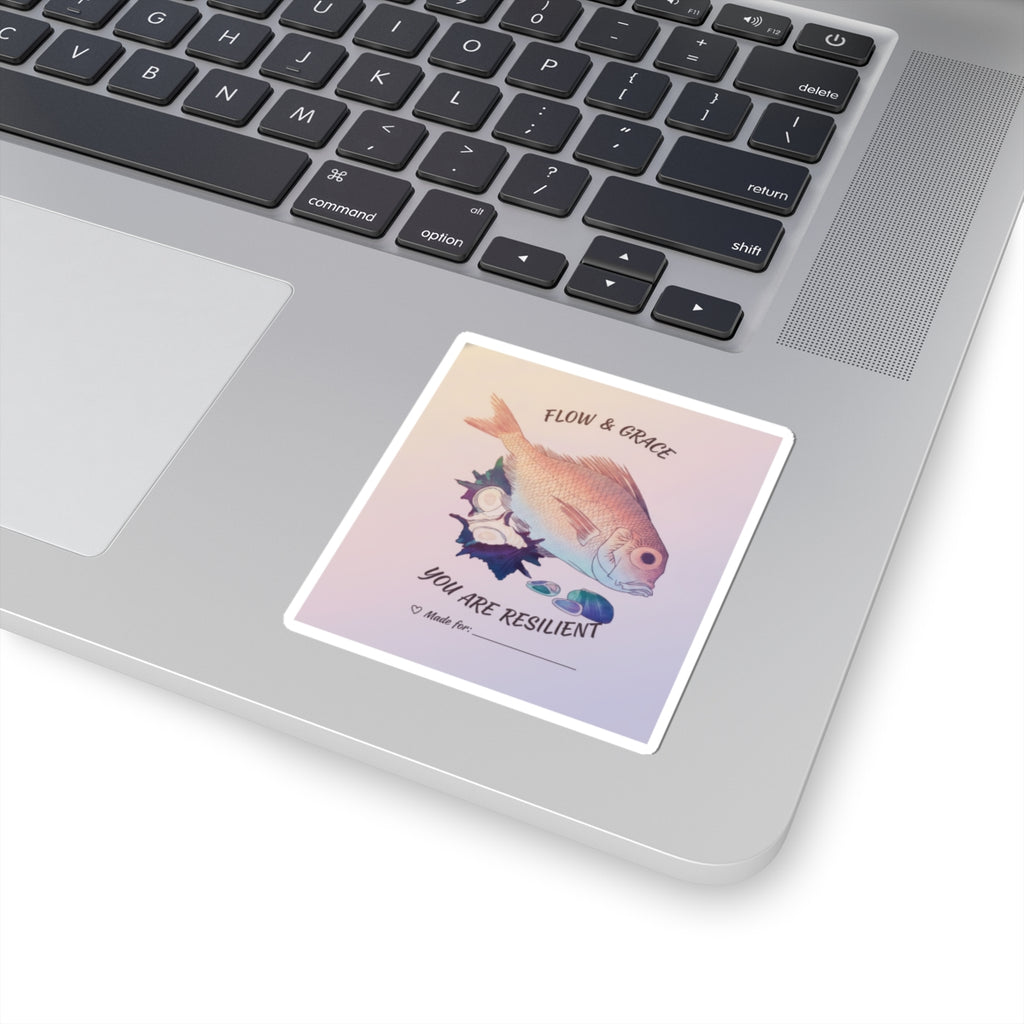 Affirmation — Tai Fish And Top-Shells — Kiss-Cut Sticker