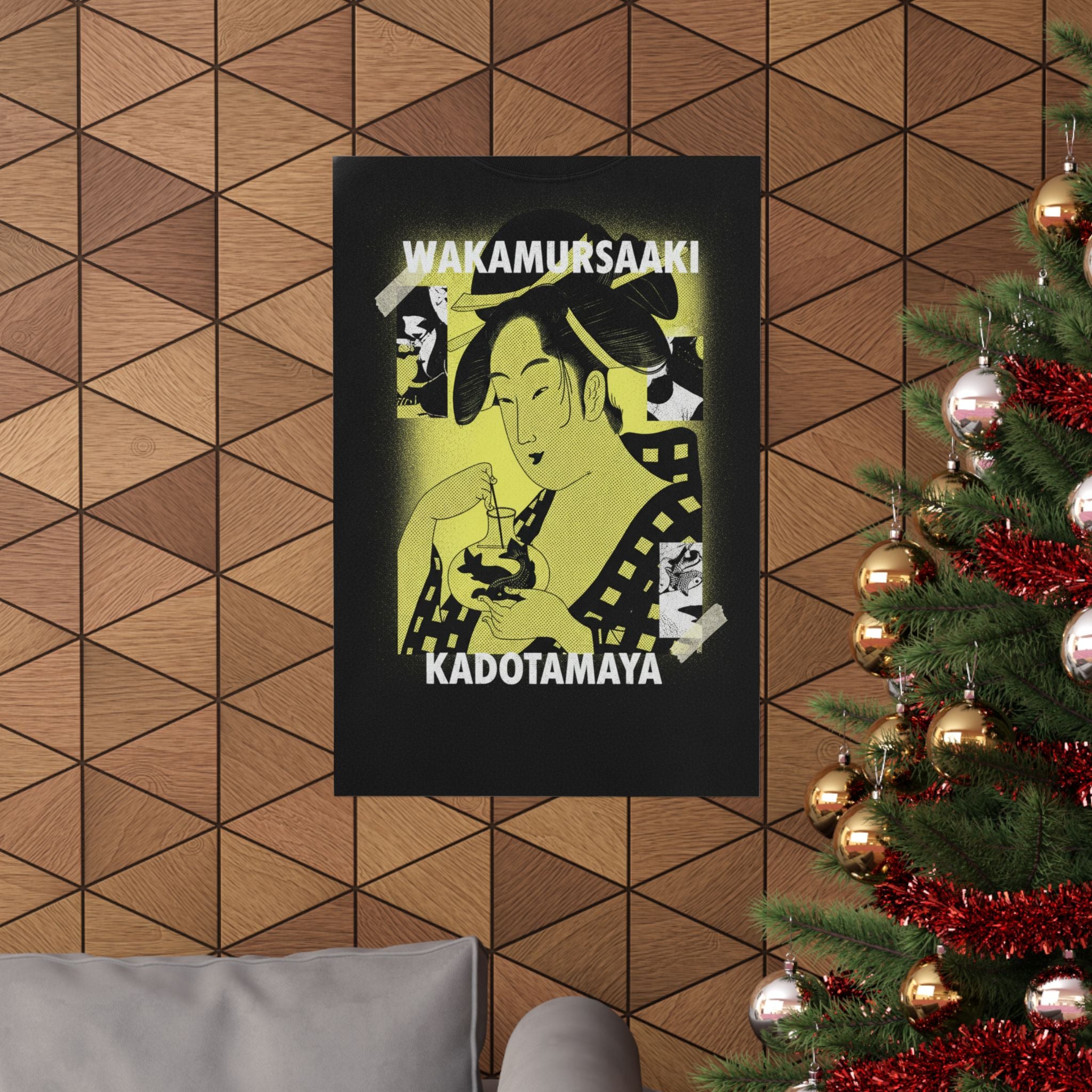 Streetwear Collage — Wakamurasaki Of The Kadotamaya — Matte Poster