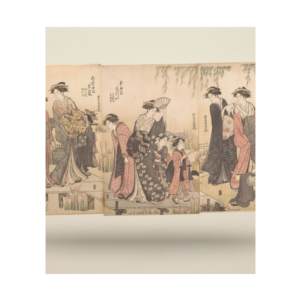 Product Marketing — Courtesans In An Iris Garden — Matte Poster