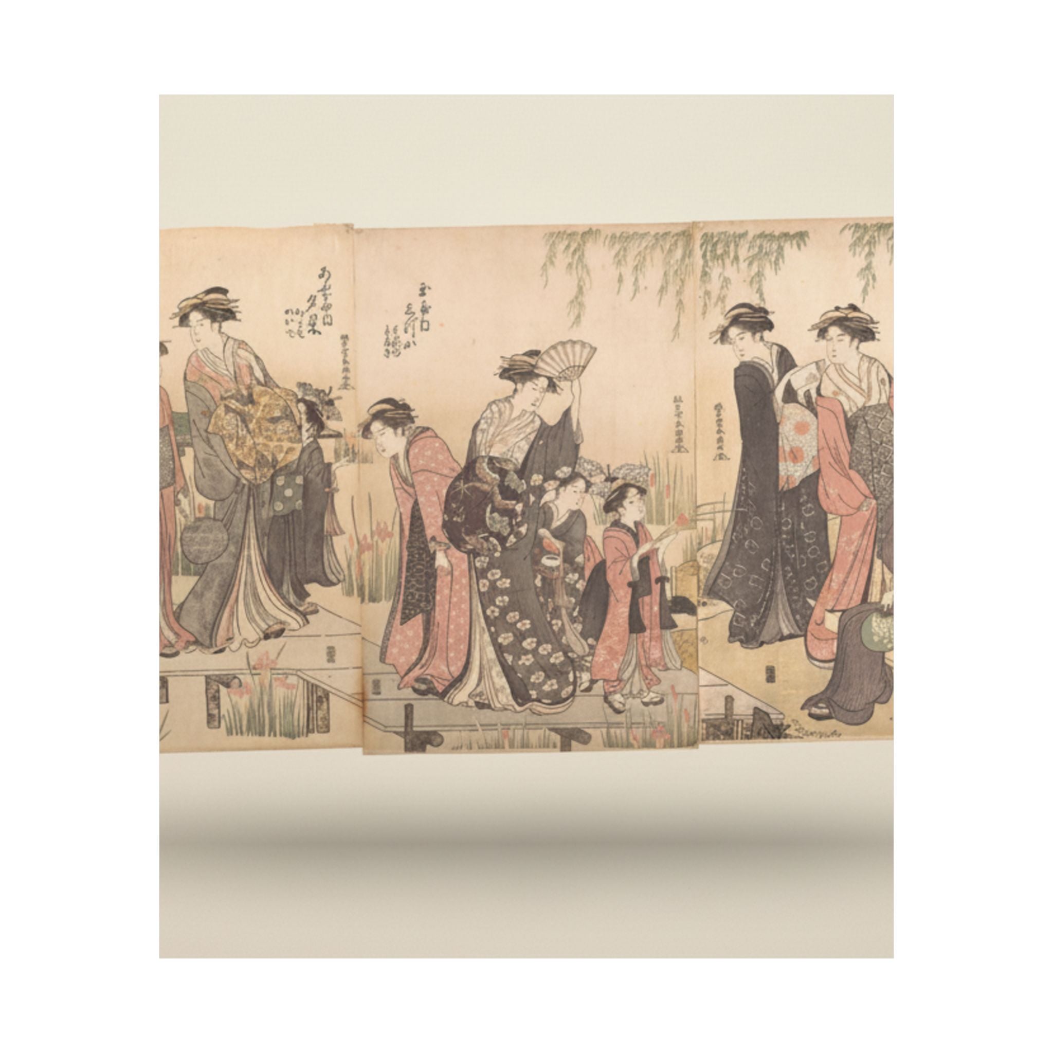 Product Marketing — Courtesans In An Iris Garden — Matte Poster