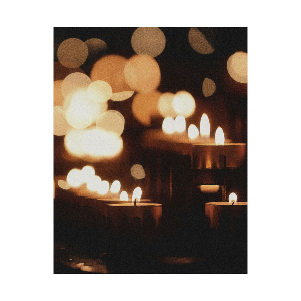 Southern Sunset — Candle — Matte Poster
