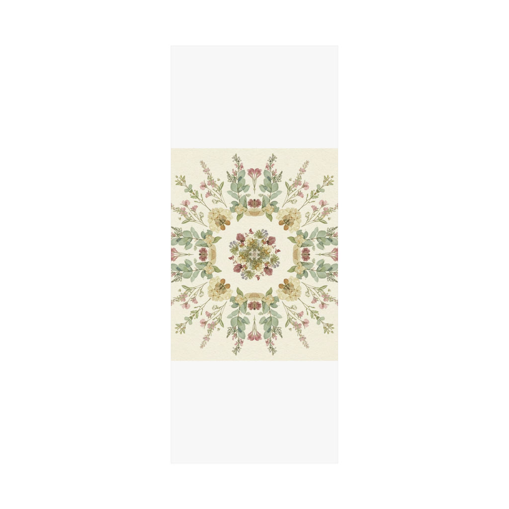 Pressed Wildflower Symmetry Cottagecore Botanical Poster