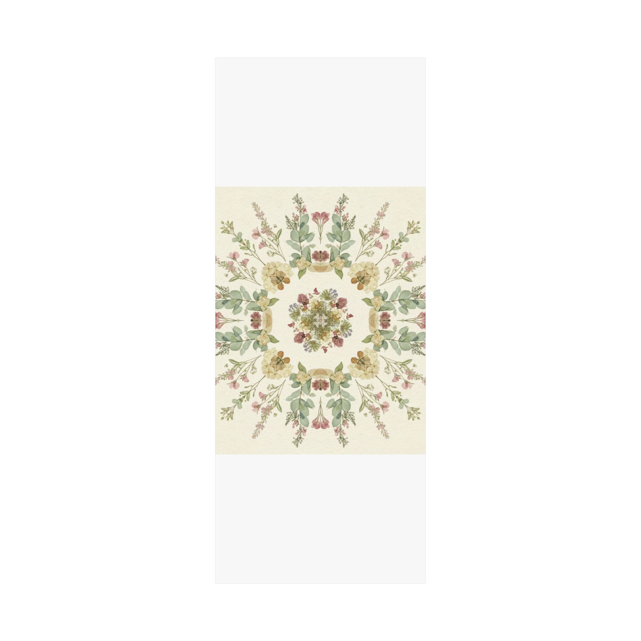Pressed Wildflower Symmetry Cottagecore Botanical Poster