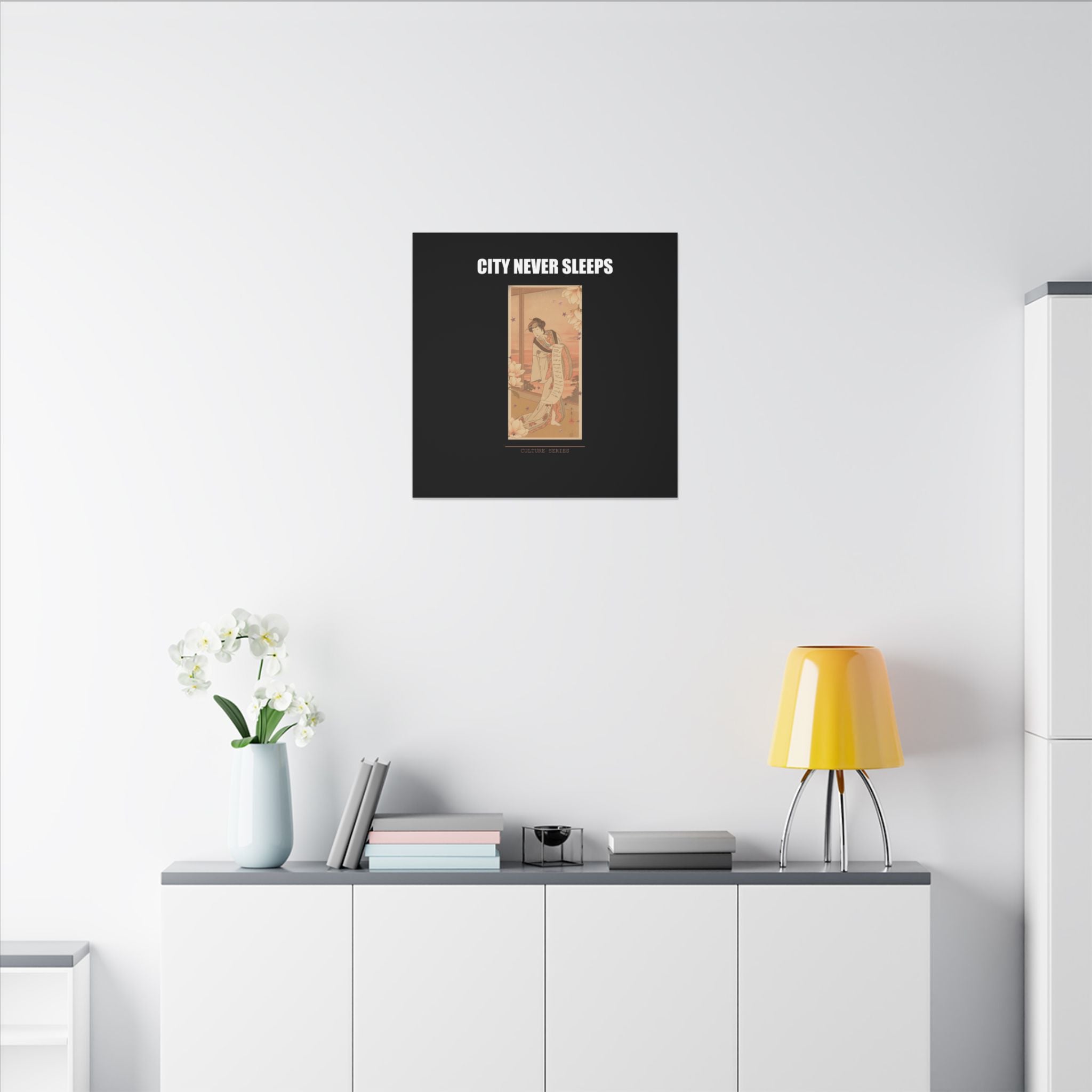 STREET CERTIFIED | The Second Yamashito Kinsaku As A Courtesan Standing In A Room — Matte Canvas