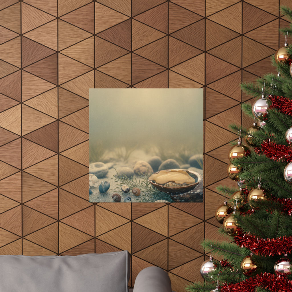 Scenic Nature — Shells Under Water — Matte Poster