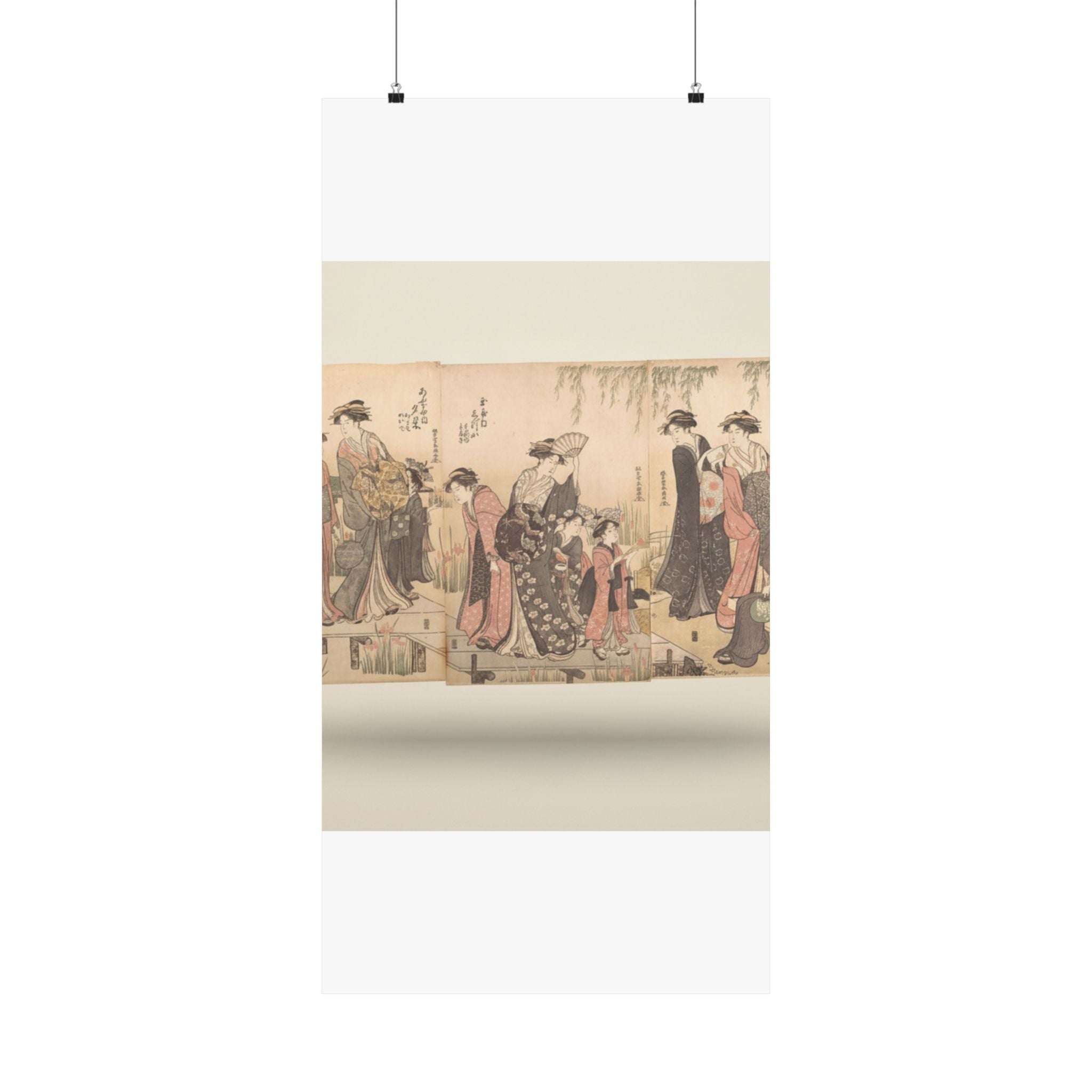 Product Marketing — Courtesans In An Iris Garden — Matte Poster
