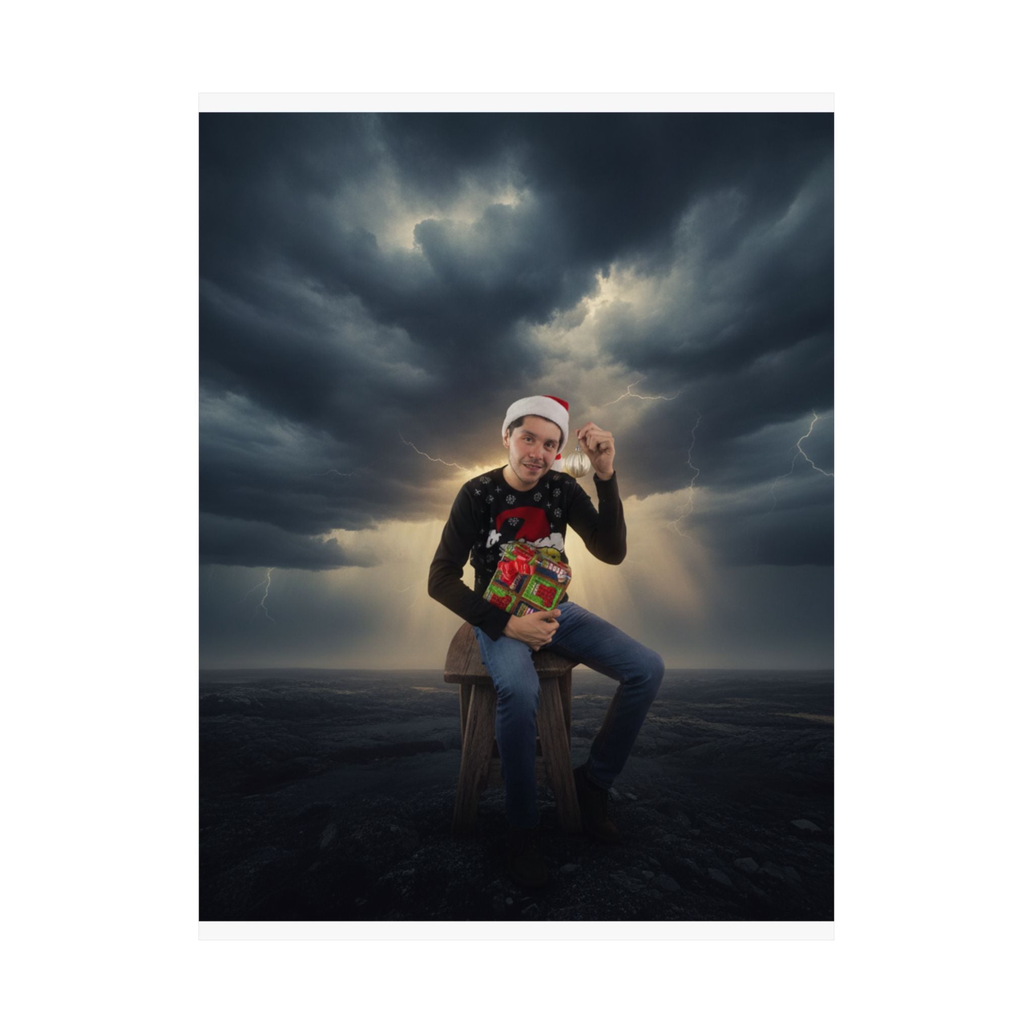 Dramatic Storm — Person — Matte Poster