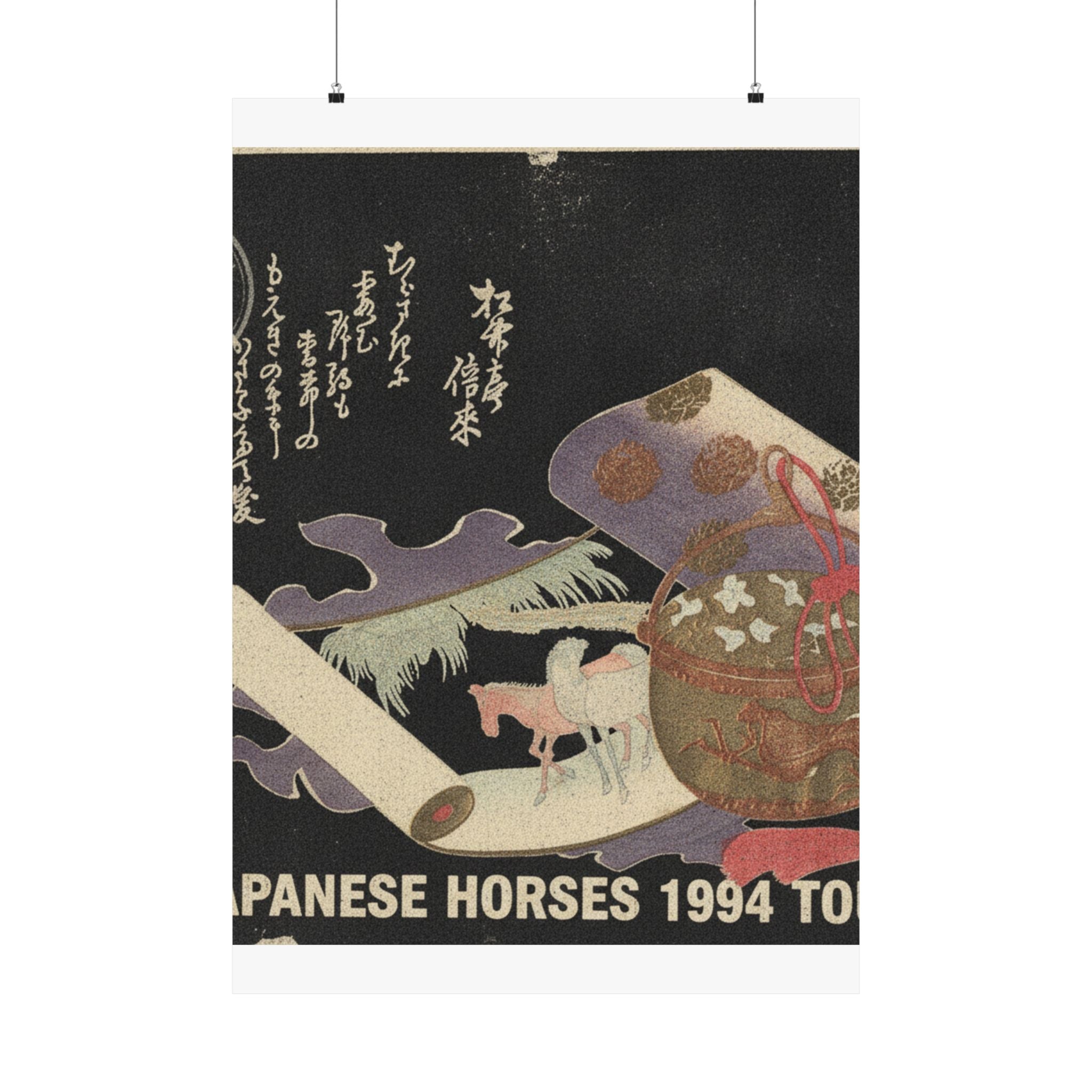 Vintage Bootleg — Scroll Painting Of Horse — Matte Poster