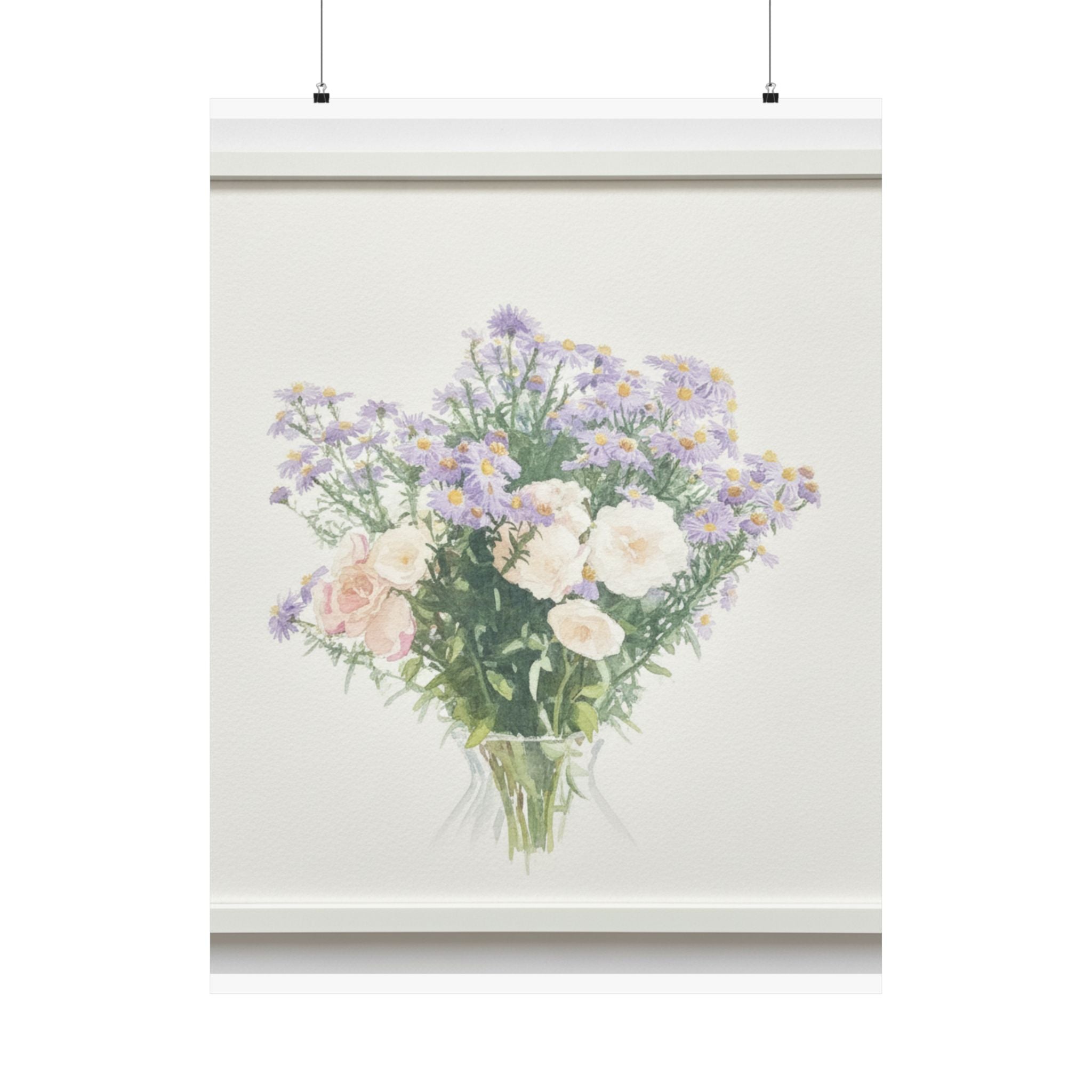 Watercolor — Flowers — Matte Poster