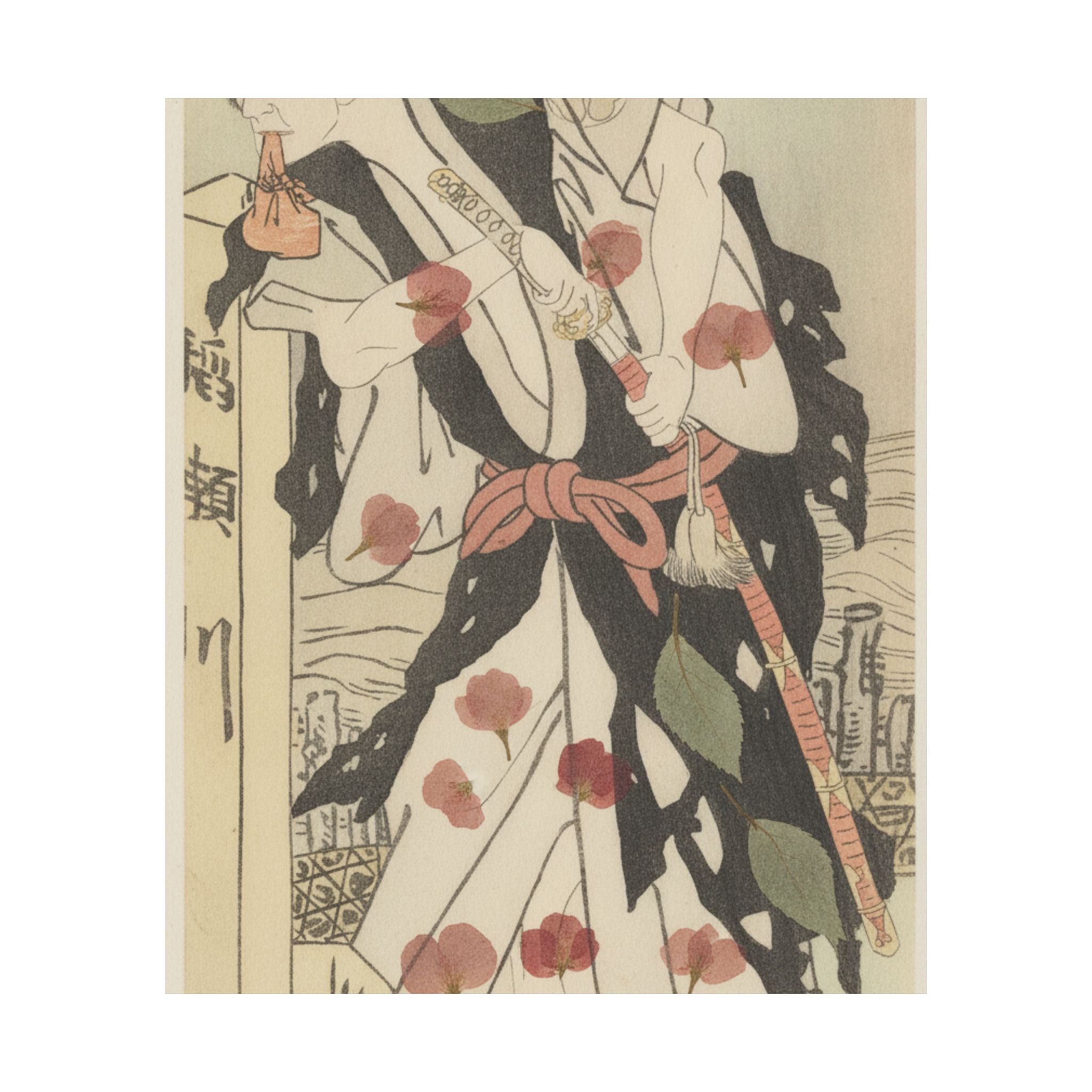 Botanical — Morita Kanya Viii As Kawachi Kanja, Disguised As Genkaibo — Matte Poster