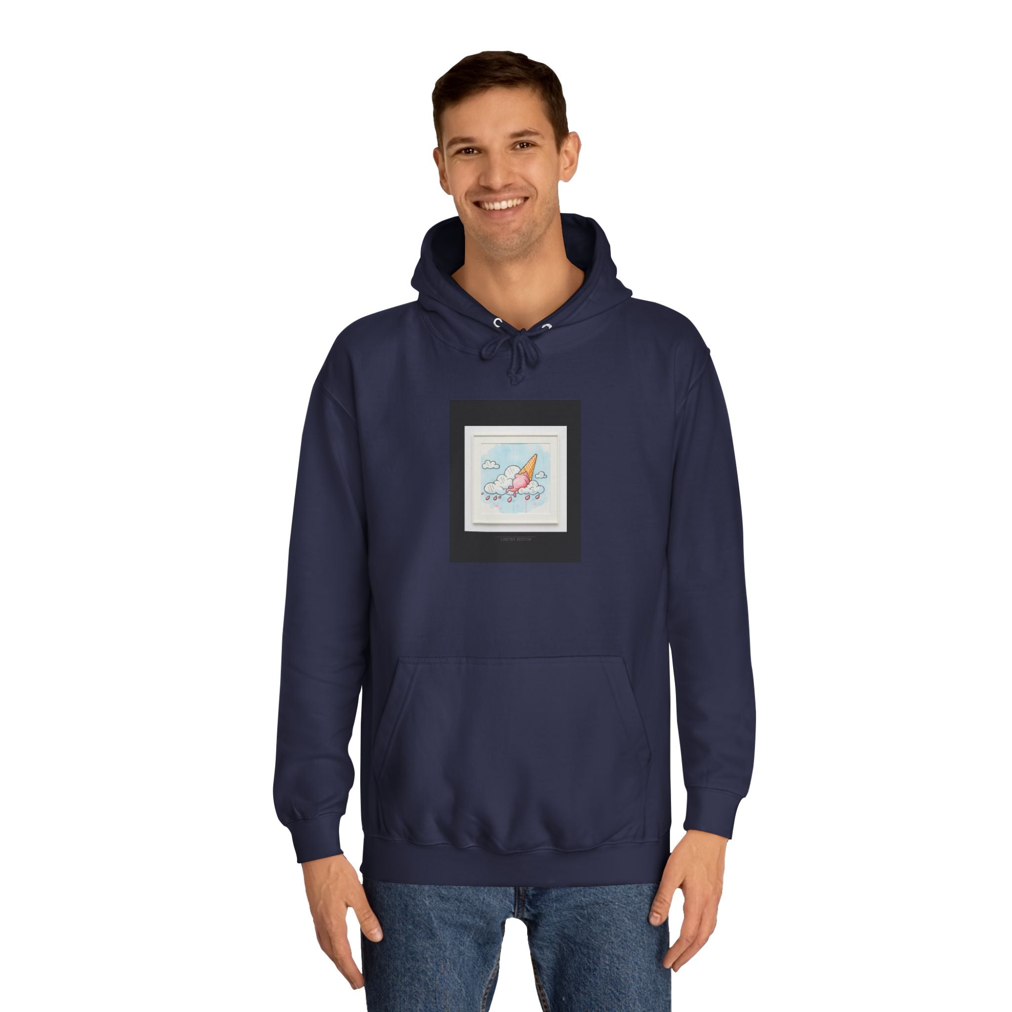Melting Ice Cream Cloud Watercolour Pullover Hoodie