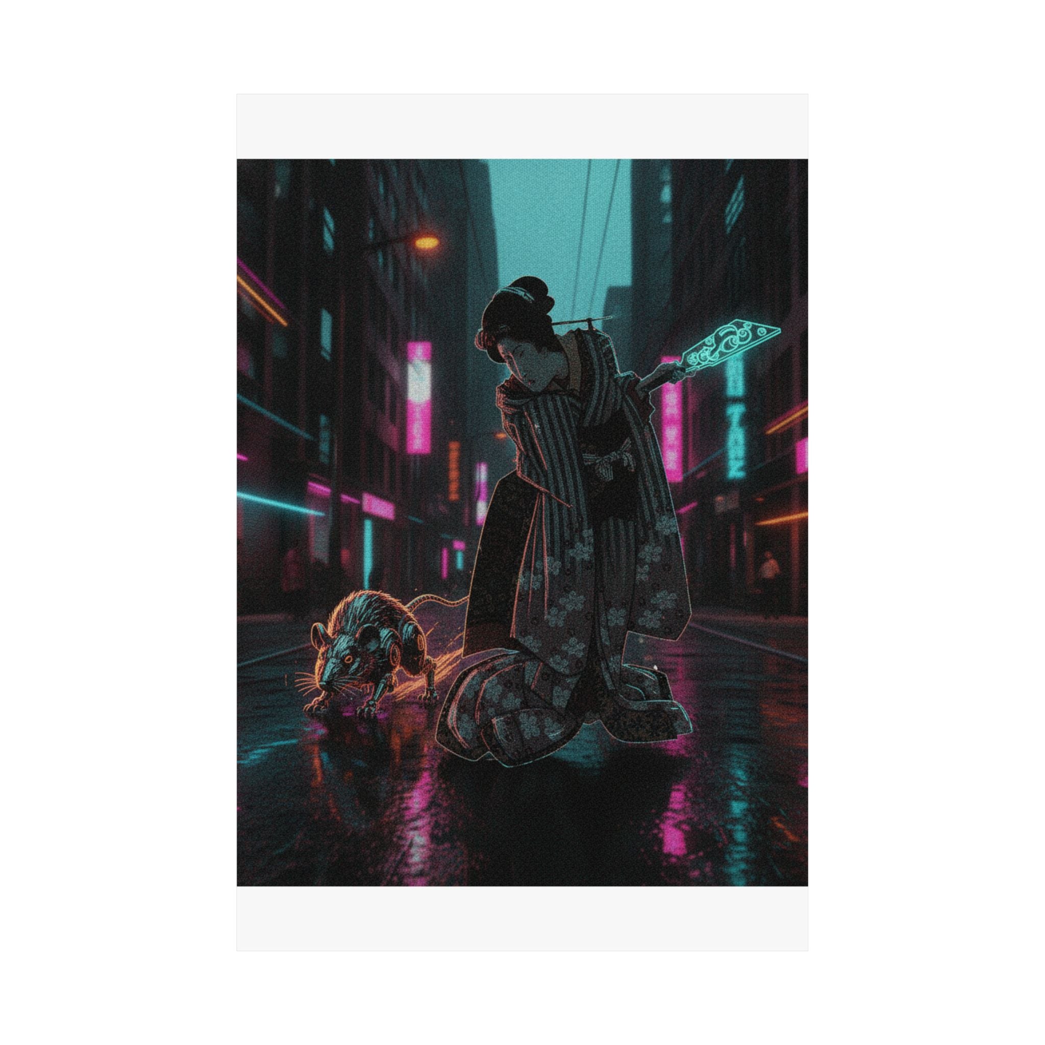 Fast Furious — New Year Greeting Card For "Rat" Year — Matte Poster