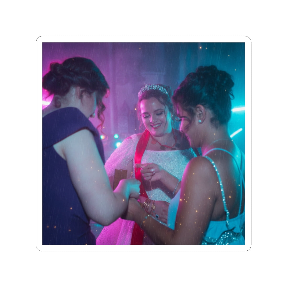 Neon Noir — Person — Kiss-Cut Sticker