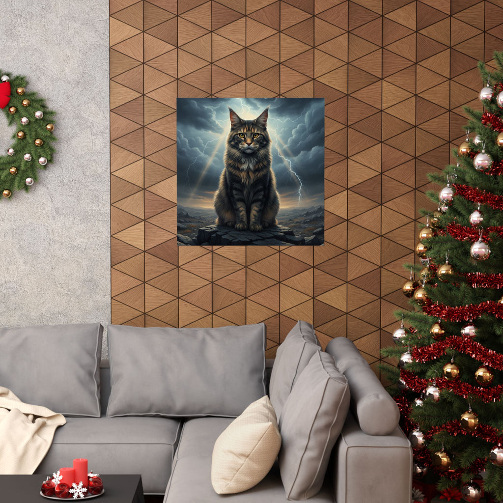 Dramatic Storm — Cat — Matte Poster