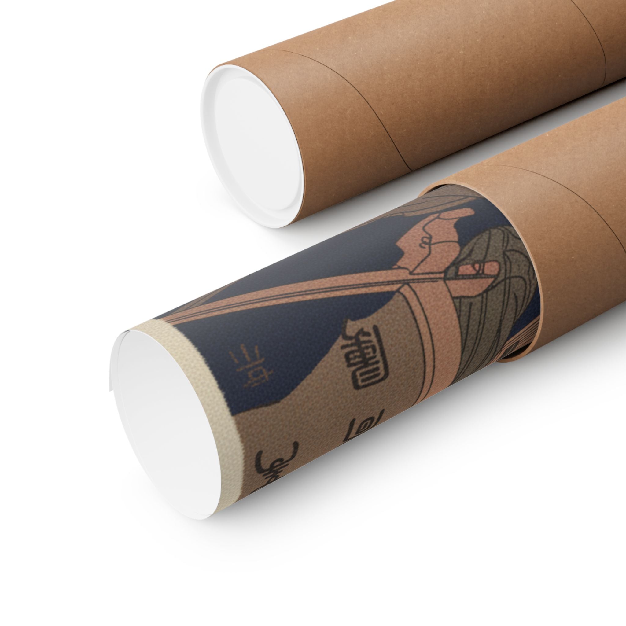 Japanese Street — Bush Clover In Province Of Omi — Matte Poster