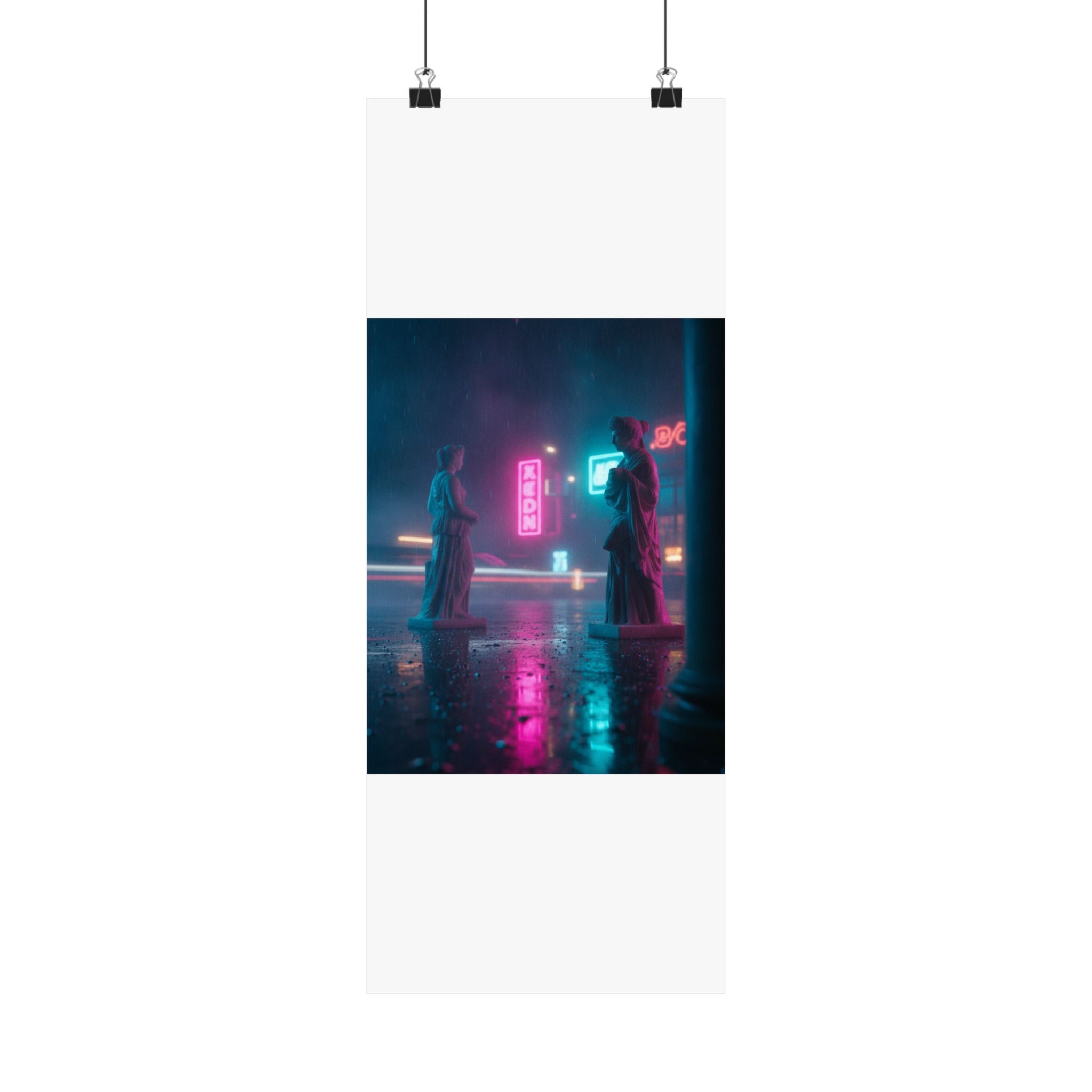 Neon Noir — Person — Matte Poster