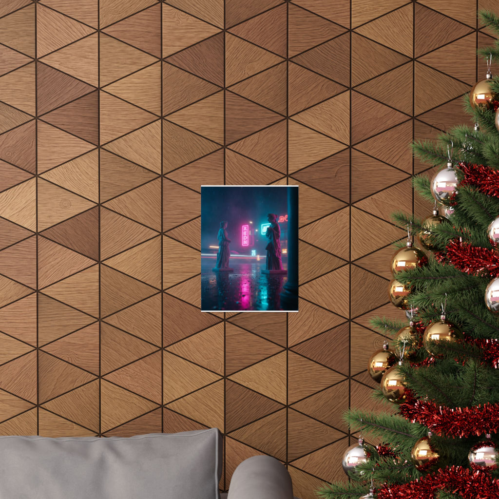 Neon Noir — Person — Matte Poster