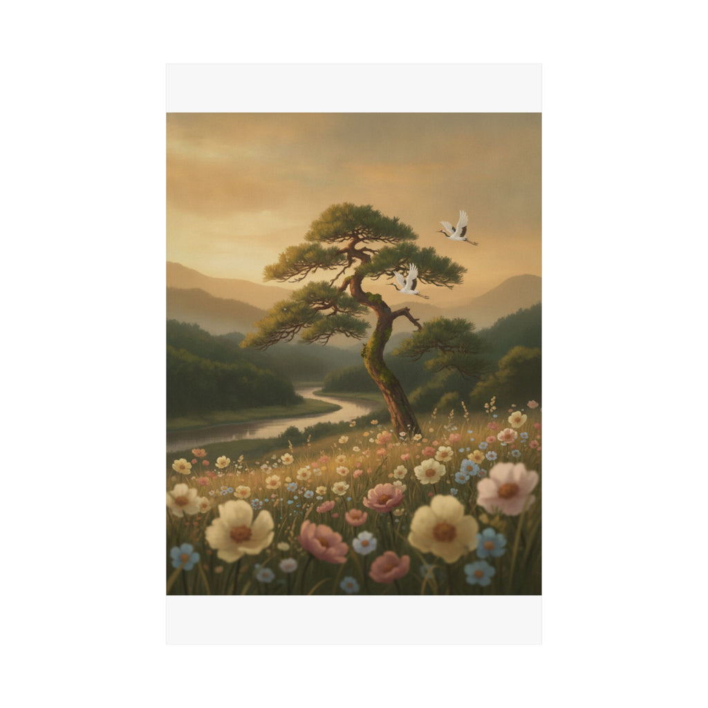 Scenic Nature — Picture Book Of Amusements Of The Eastern Capital (Ehon Azuma Asobi) — Matte Poster