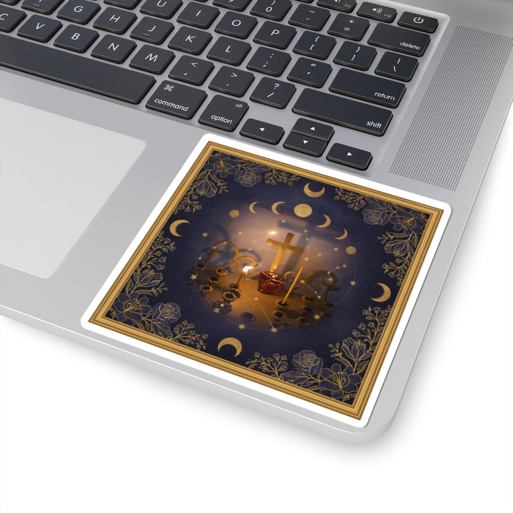 Celestial — Candle — Kiss-Cut Sticker
