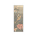 Scenic Nature — Black-Naped Oriole Perched On A Stem Of Rose Mallow — Kiss-Cut Sticker