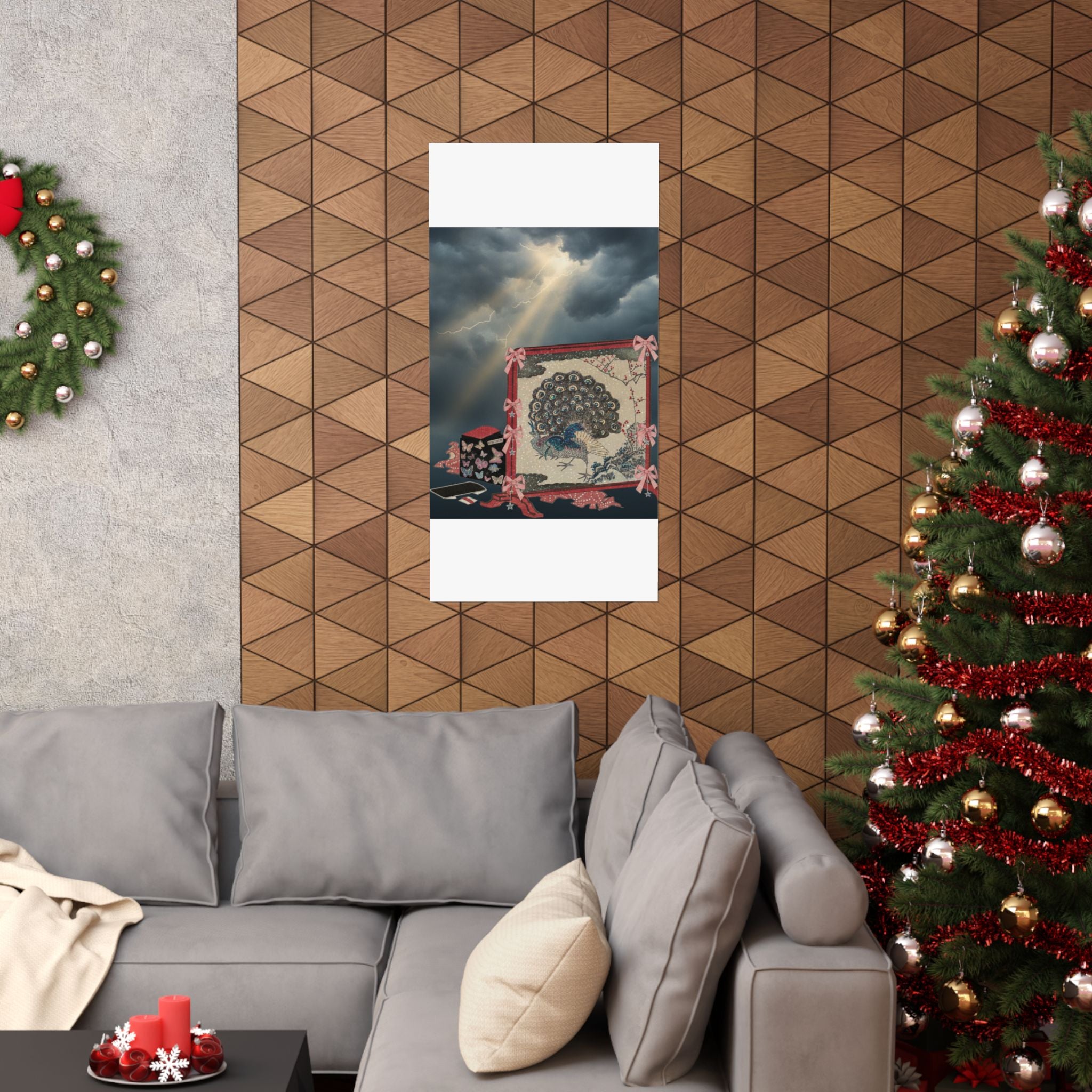 Dramatic Storm — Screen And Lady'S Work-Box — Matte Poster