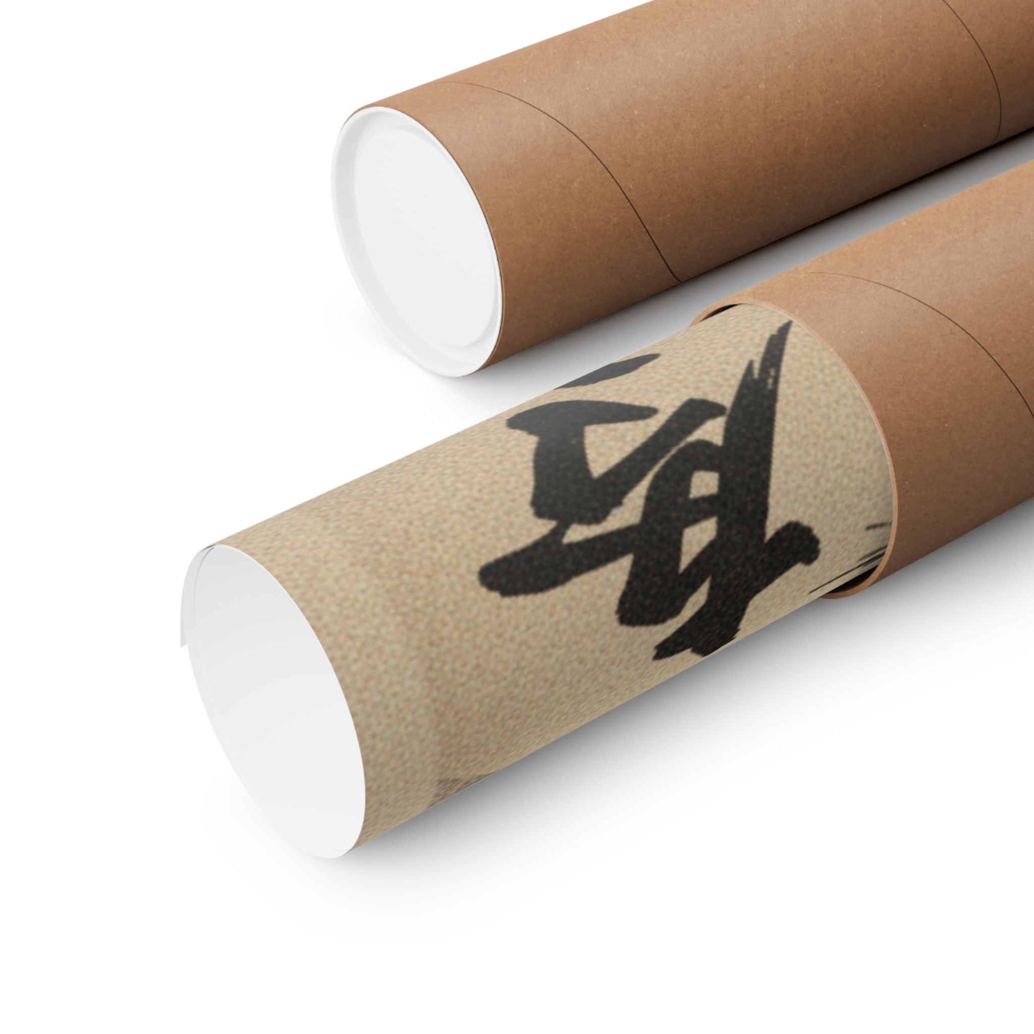 Japanese Street — Golden Pheasant And Pine Shoots In Snow — Matte Poster