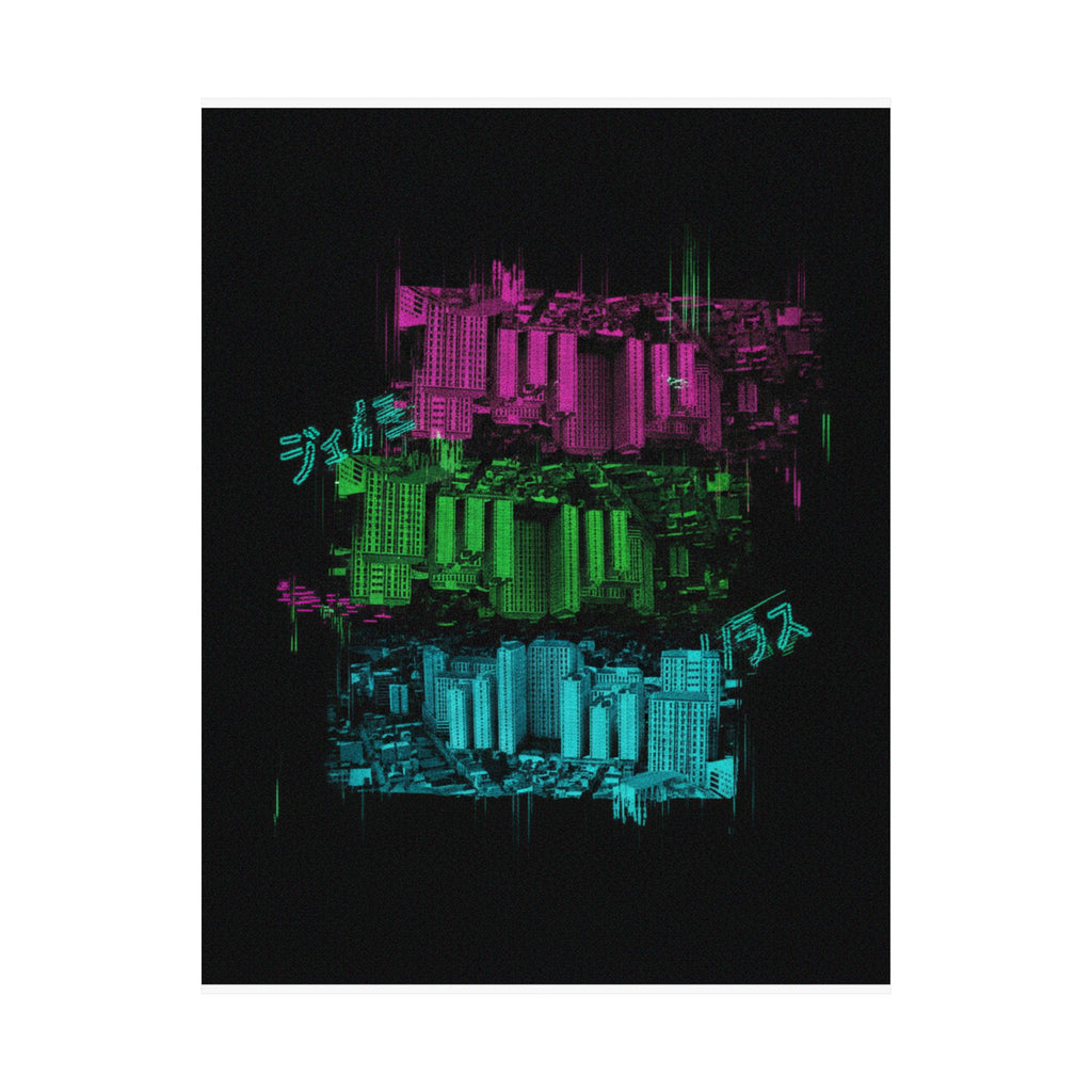 Glitch Culture — Cityscape — Matte Poster